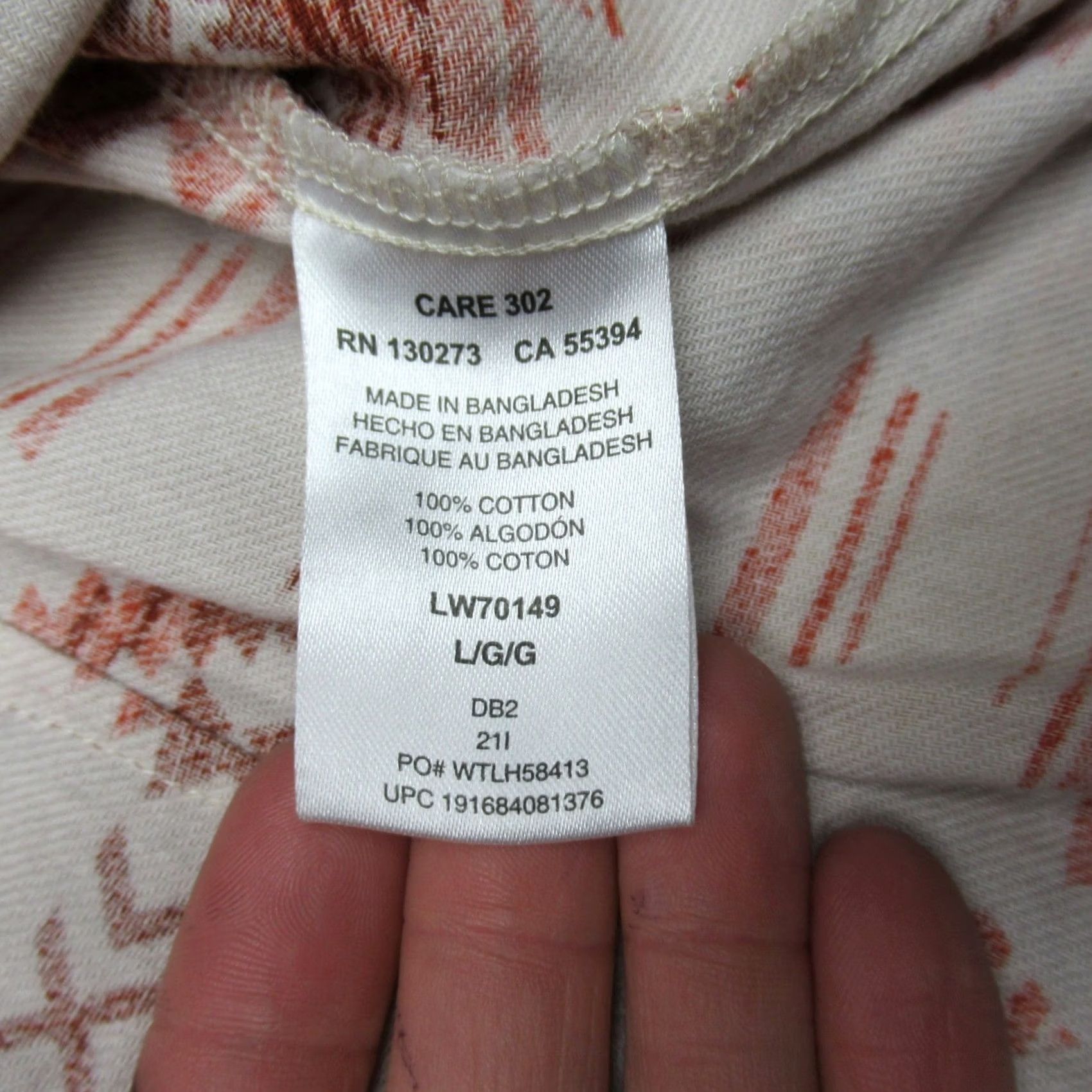 Wrangler Wrangler Retro Shirt Womens Large Orange Southwestern Geometric Pearl Snap Long Sleeve Button-Up Casual Workwear Size L / US 10 / IT 46 - 4 Thumbnail