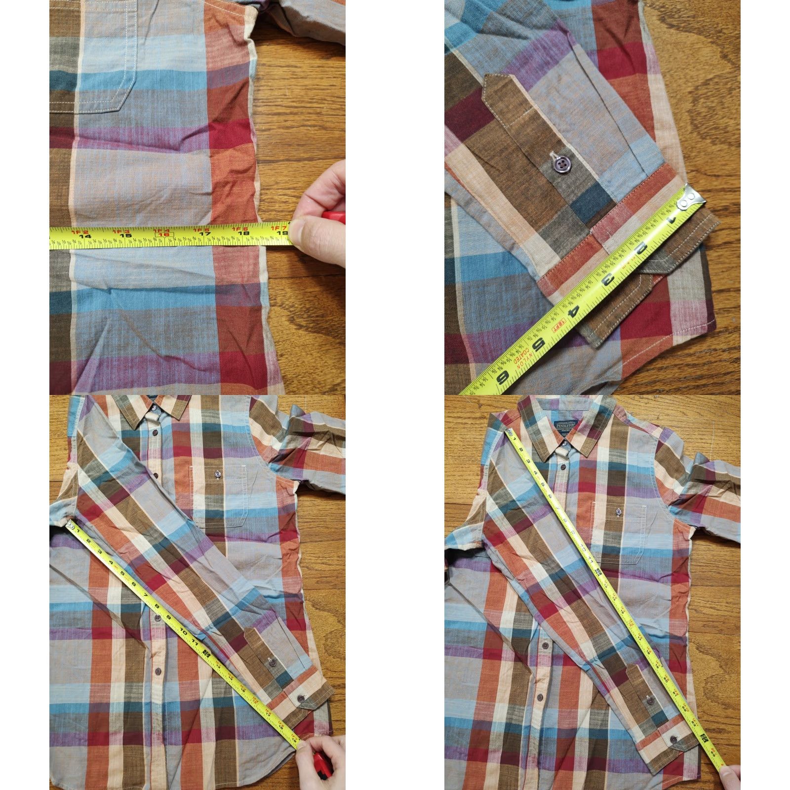 Pendleton Pendleton Shirt Womens Medium Plaid Colorful Cotton Size M / US 6-8 / IT 42-44 - 8 Thumbnail