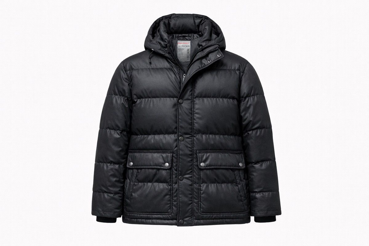 Prada Prada Leather Logo Gabardine Black Down Puffer Jacket Size US XL / EU 56 / 4 - 1 Thumbnail