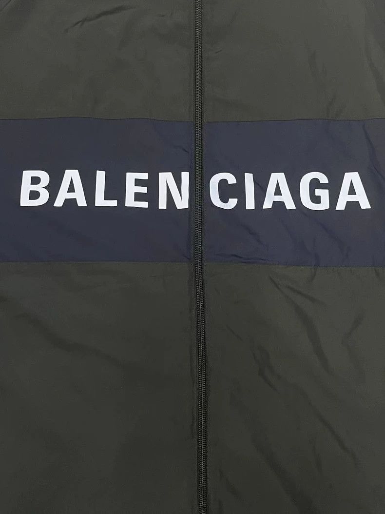 Balenciaga Balenciaga Letter print stand-up collar zip-up long-sleeve Size US S / EU 44-46 / 1 - 3 Thumbnail