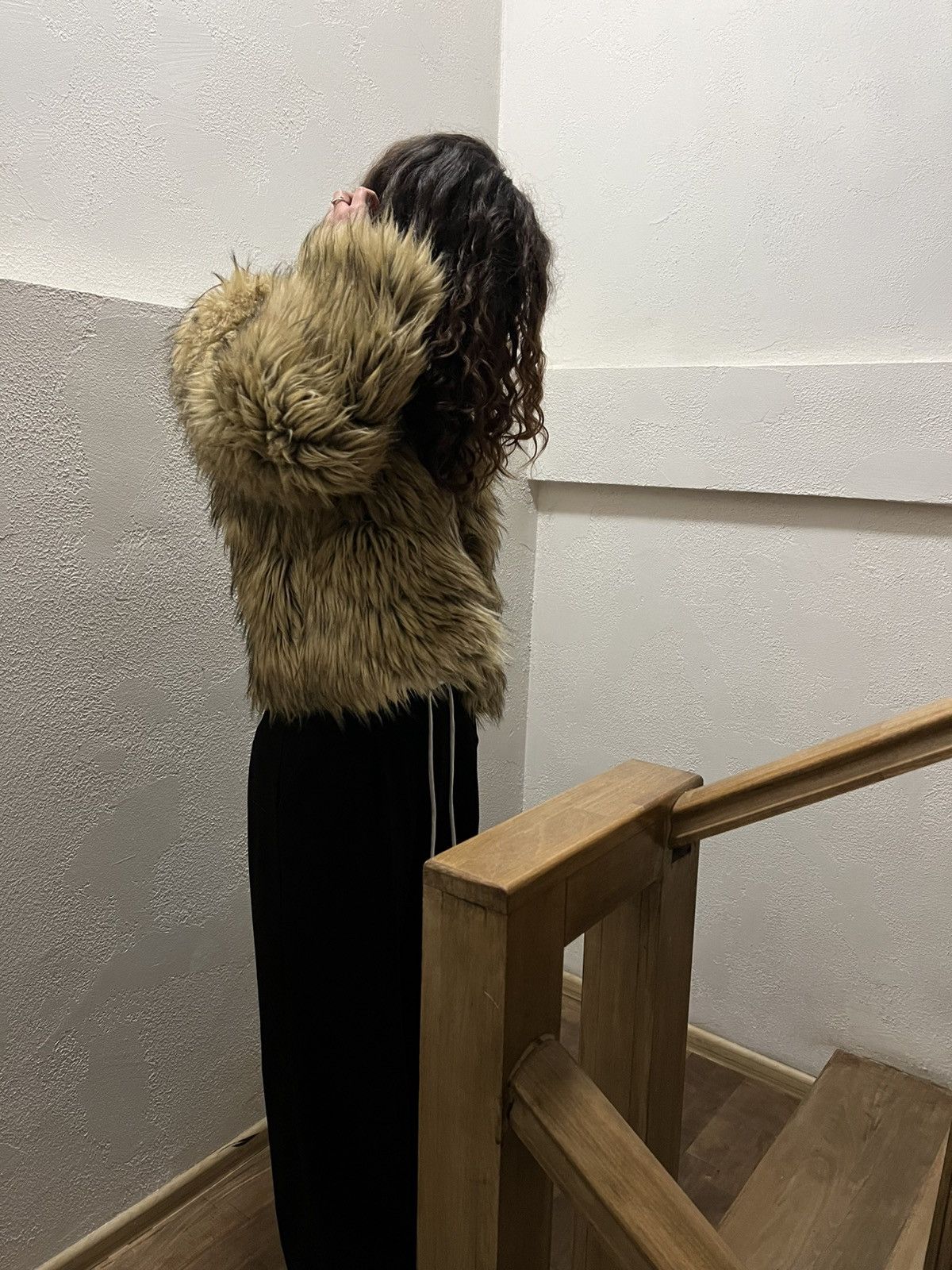 If Six Was Nine VINTAGE FAUX FUR COAT DESIGNER JACKET JAPAN STYLE CASUAL 90s Size S / US 4 / IT 40 - 3 Thumbnail