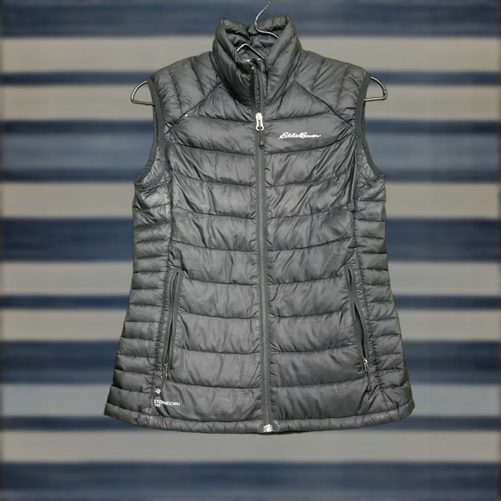 Eddie Bauer VINTAGE Eddie Bauer Vest Womens XS Black Storm Down 800 First Ascent Goose Down Hiking Size XS / US 0-2 / IT 36-38 - 1 Thumbnail