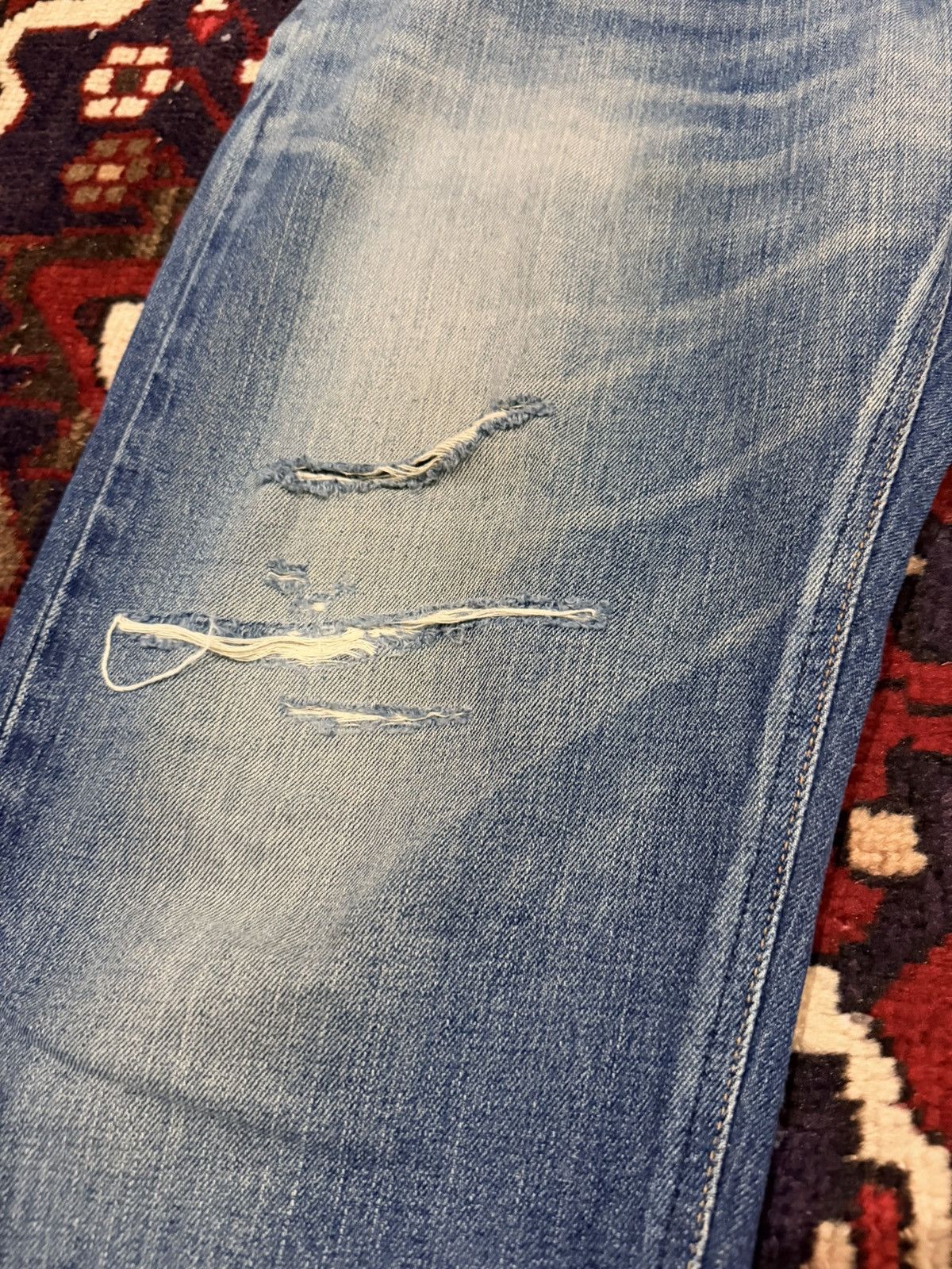 Edwin Vintage Edwin EXS403 Exclusive Vintage Distressed Denim Size US 36 / EU 52 - 6 Thumbnail