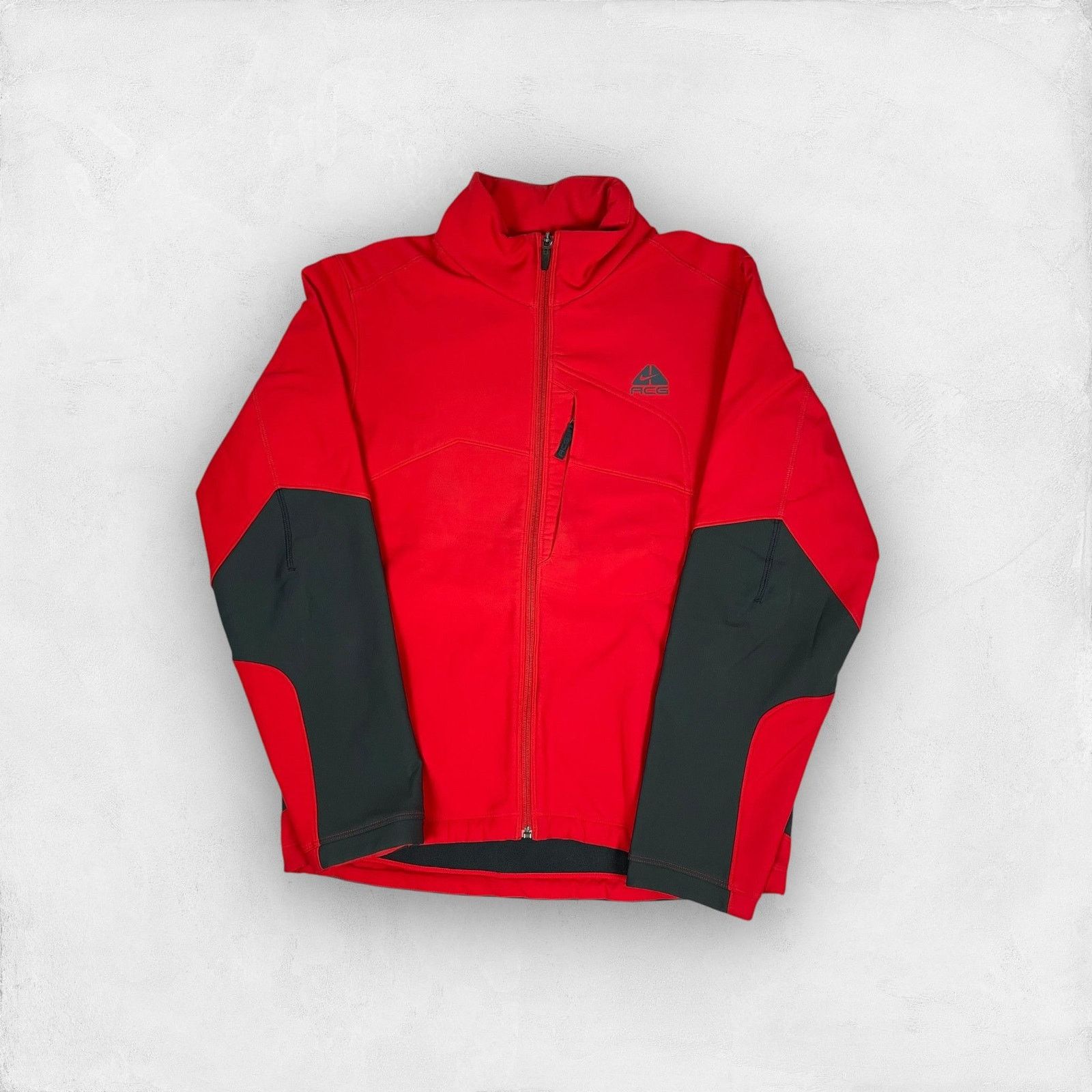 Nike × Nike ACG × Vintage Nike ACG Womens Red Fleece Lined Full Zip Jacket Medium 8-10 Size M / US 6-8 / IT 42-44 - 1 Thumbnail