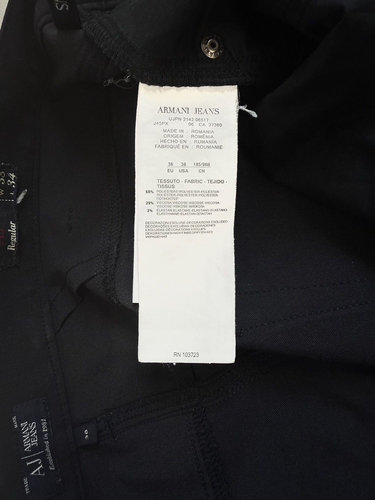 Emporio Armani Vintage Armani Viscose Straight Fit Trousers Pants Size US 38 / EU 54 - 11 Thumbnail