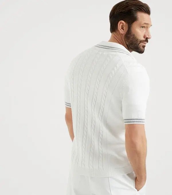 Brunello Cucinelli o1la1rc1a0425 Sweater in White Size US L / EU 52-54 / 3 - 4 Thumbnail
