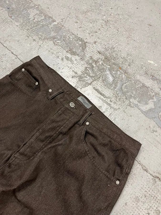 Givenchy 2000s Givenchy Wide Brown Pants Size US 32 / EU 48 - 6 Thumbnail