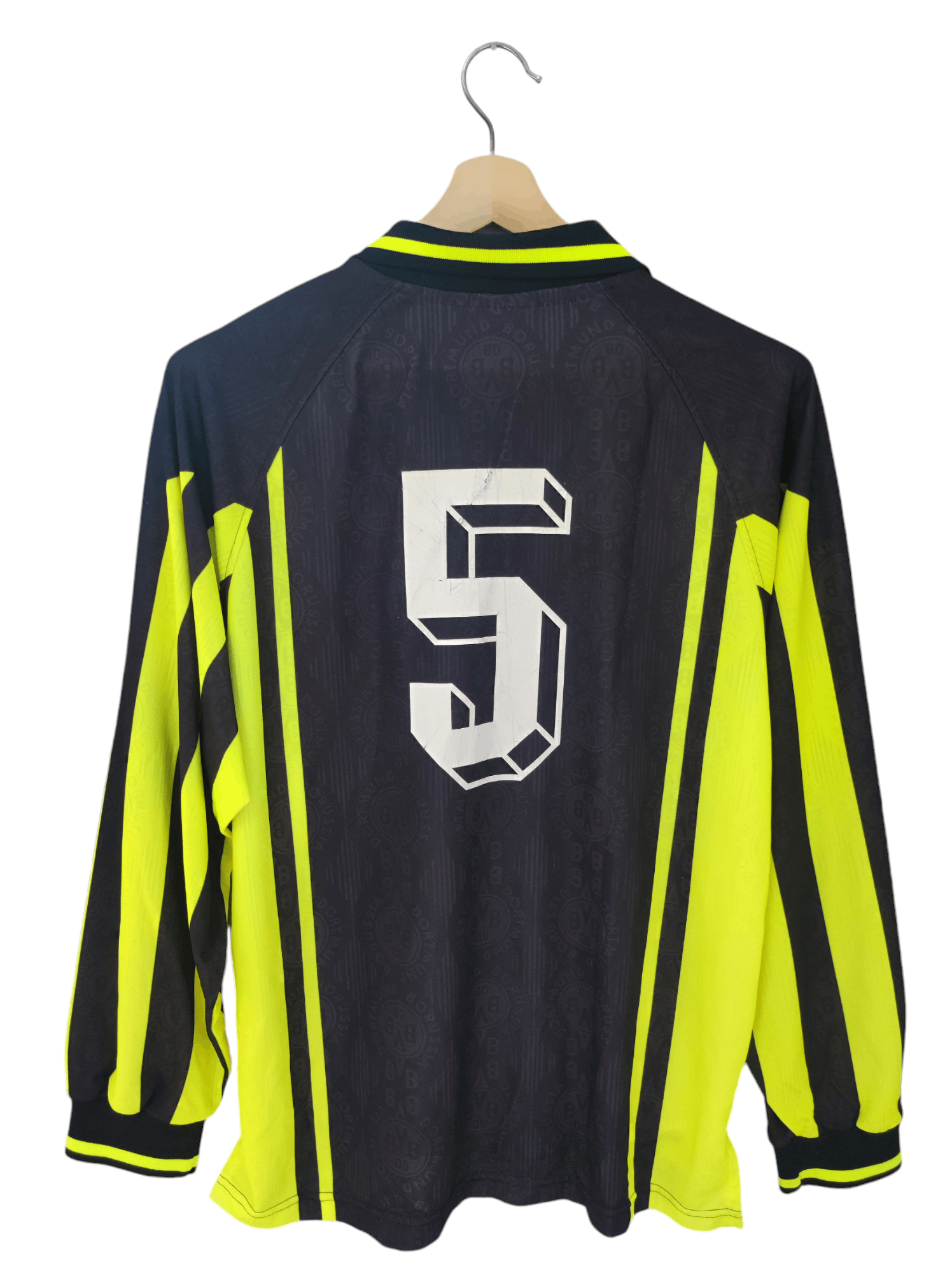 Nike × Vintage Borussia Dortmund Vintage 90s Longsleeve no 5 julio cesar Size US S / EU 44-46 / 1 - 9 Thumbnail