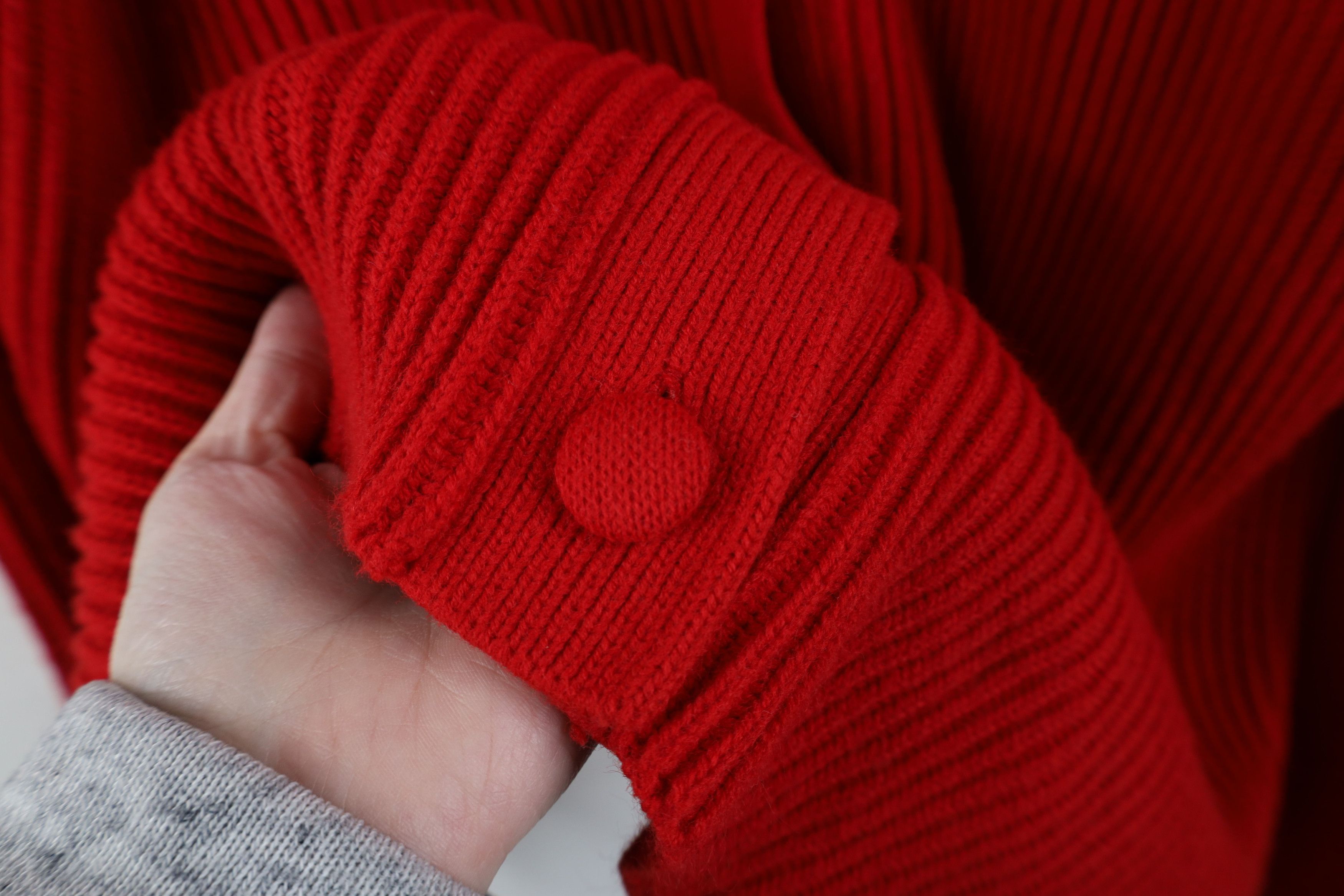 Vintage Vintage 90s Streetwear Chunky Ribbed Knit Cardigan Sweater Size L / US 10 / IT 46 - 6 Thumbnail