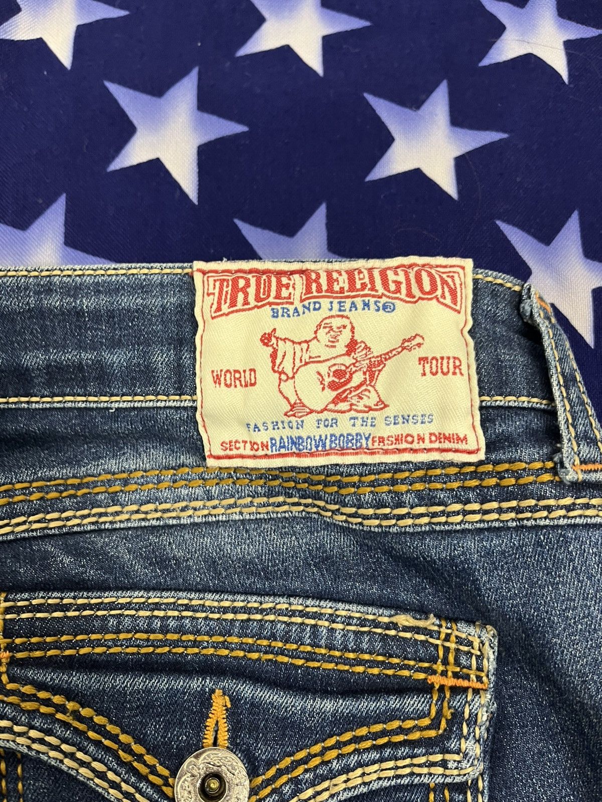 True Religion True Religion Straight Leg Jeans - Vintage Size 33" - 4 Thumbnail
