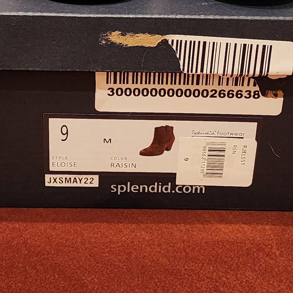 Splendid Splendid Eloise Suede Distressed Leather Bootie Raisin Color Size US 9 / IT 39 - 6 Thumbnail