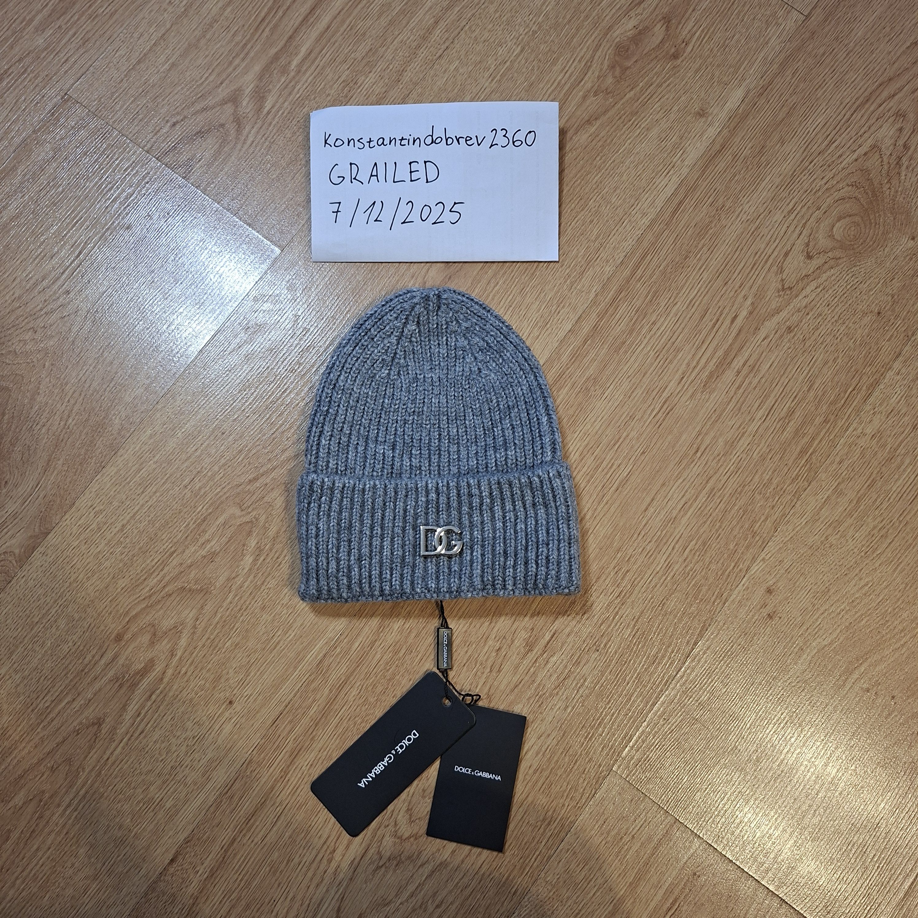 Dolce & Gabbana Dolce Gabbana gray hat Size ONE SIZE - 1 Thumbnail