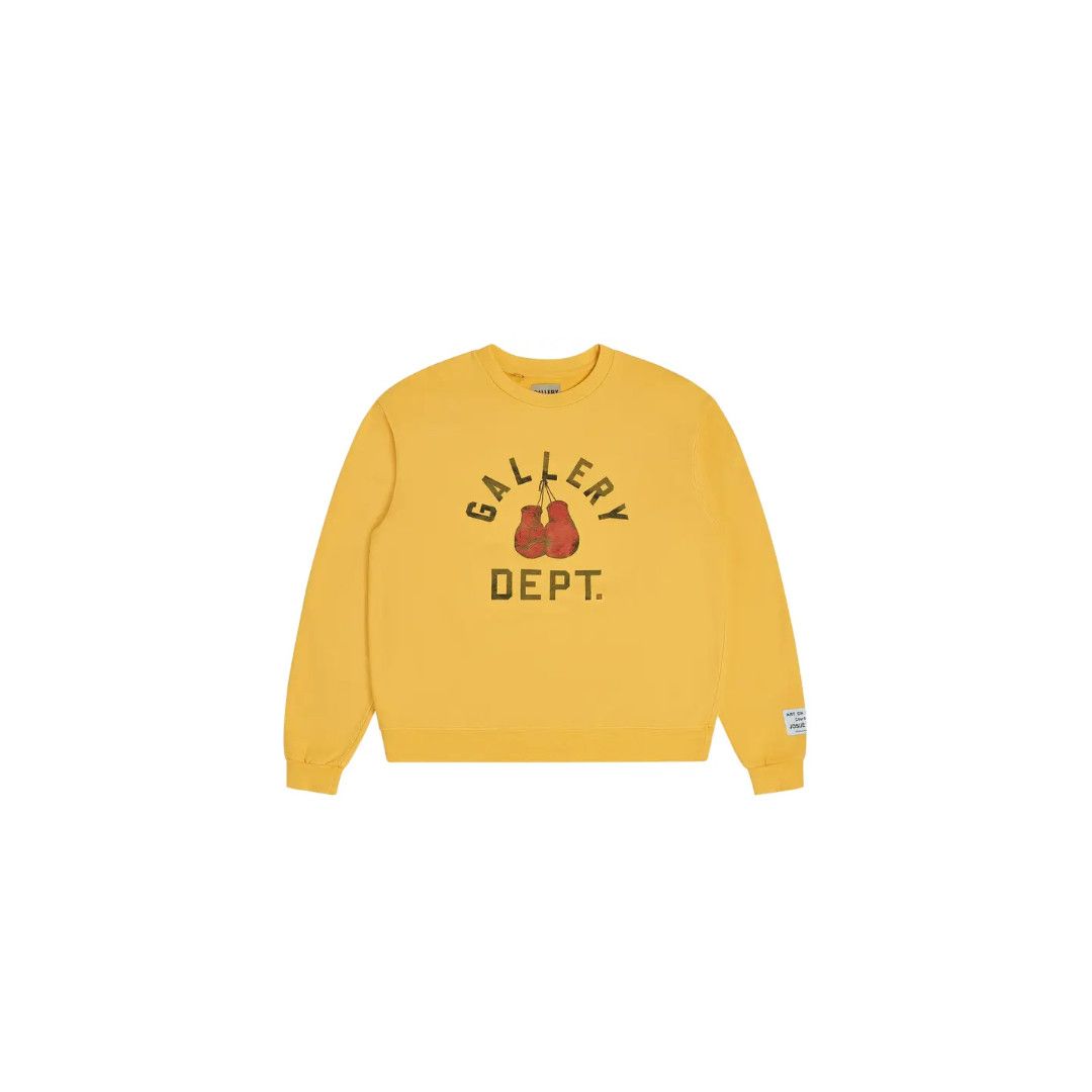 o1mle0725 Boxing Merch Sweatshirt in Yellow