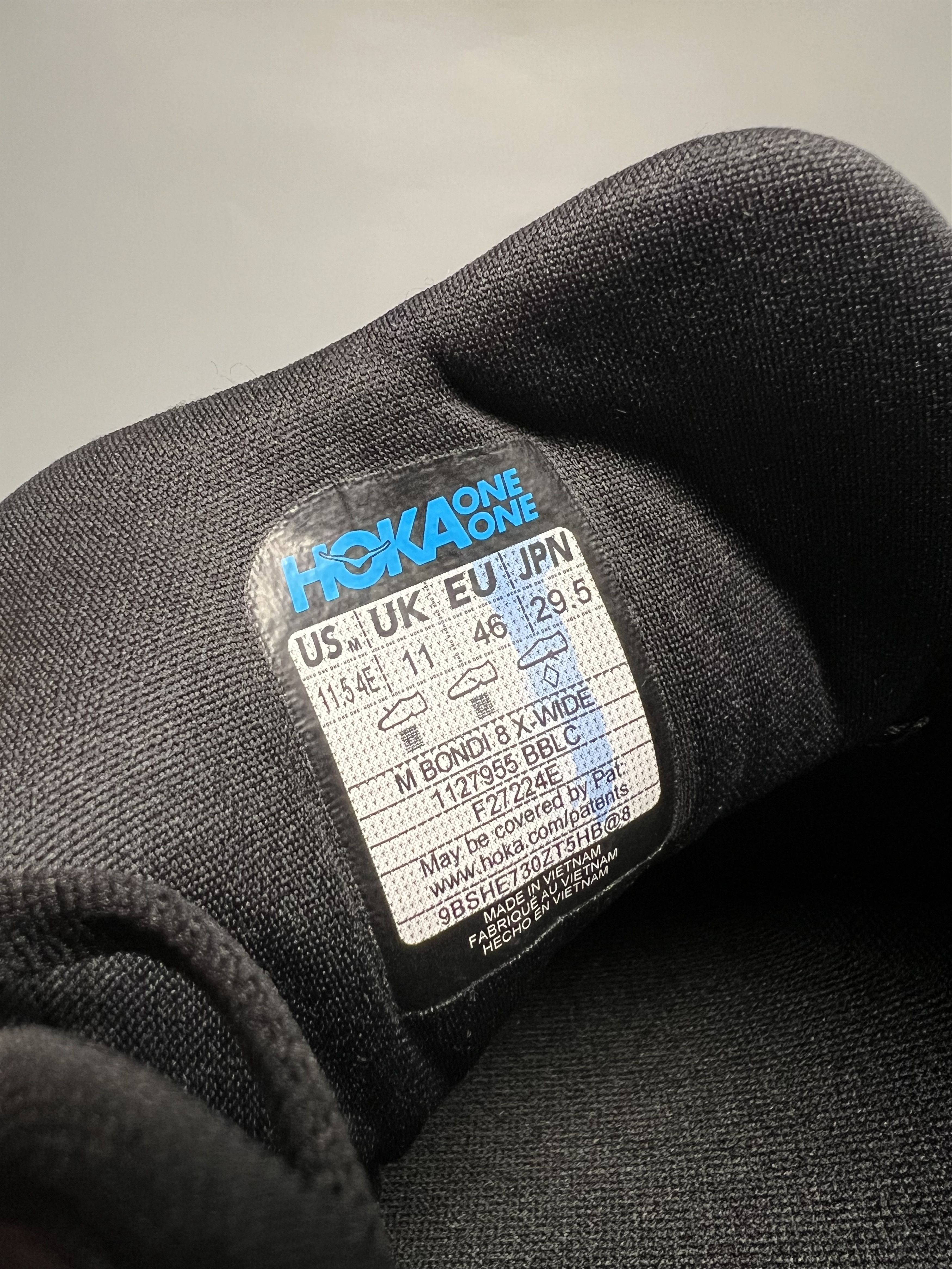 11.5 4E Hoka One One Bondi 8 X-Wide Running Shoes