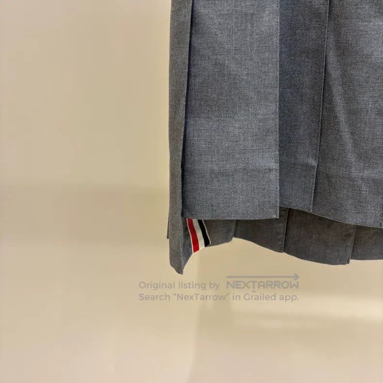 Other Thom Browne Classic Pleated Skirt - Medium Gray Size 26" / US 2 / IT 38 - 5 Thumbnail