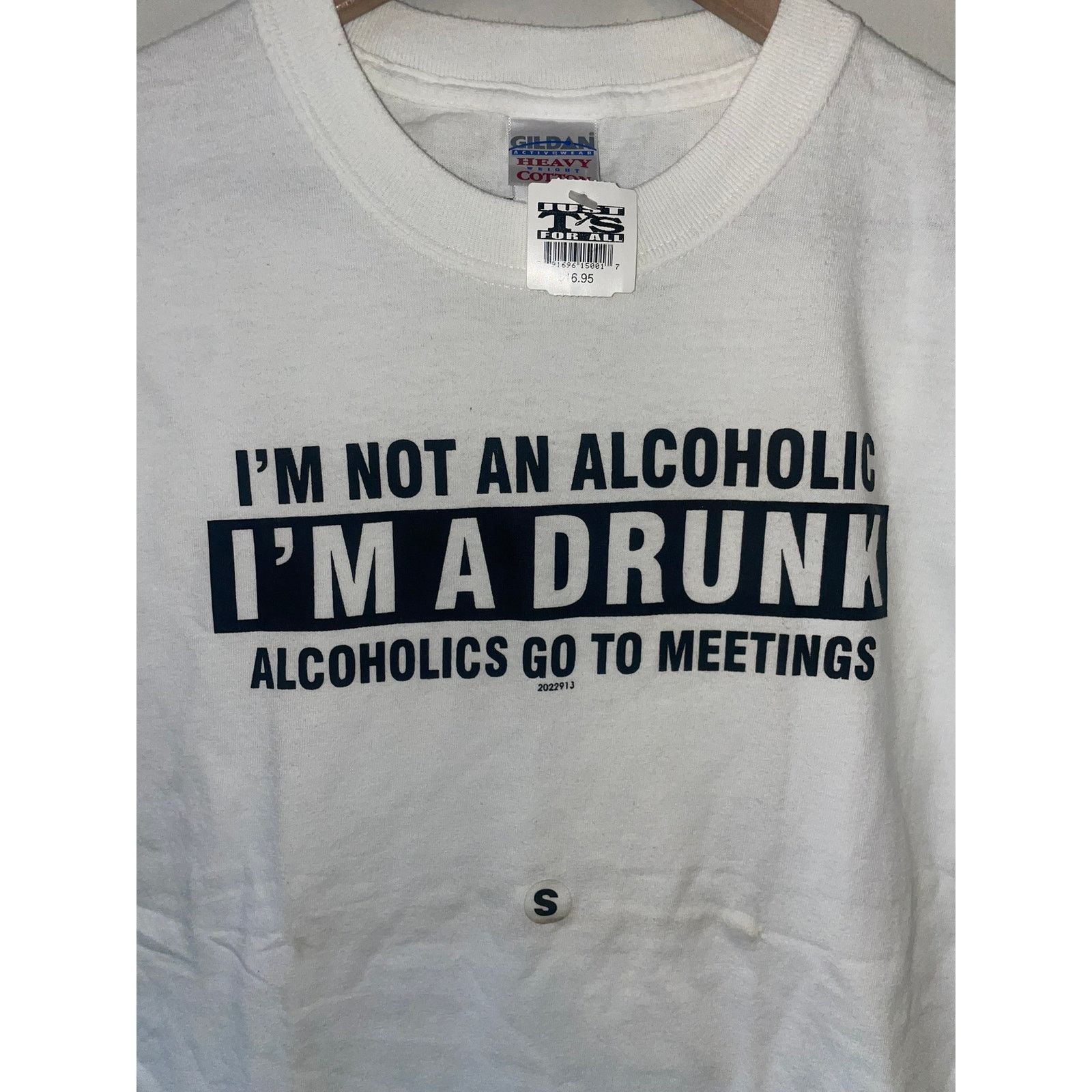 Gildan Y2K I'm A Drunk Not An Alcoholic Humor Joke Shirt 2000s S Size US S / EU 44-46 / 1 - 4 Thumbnail