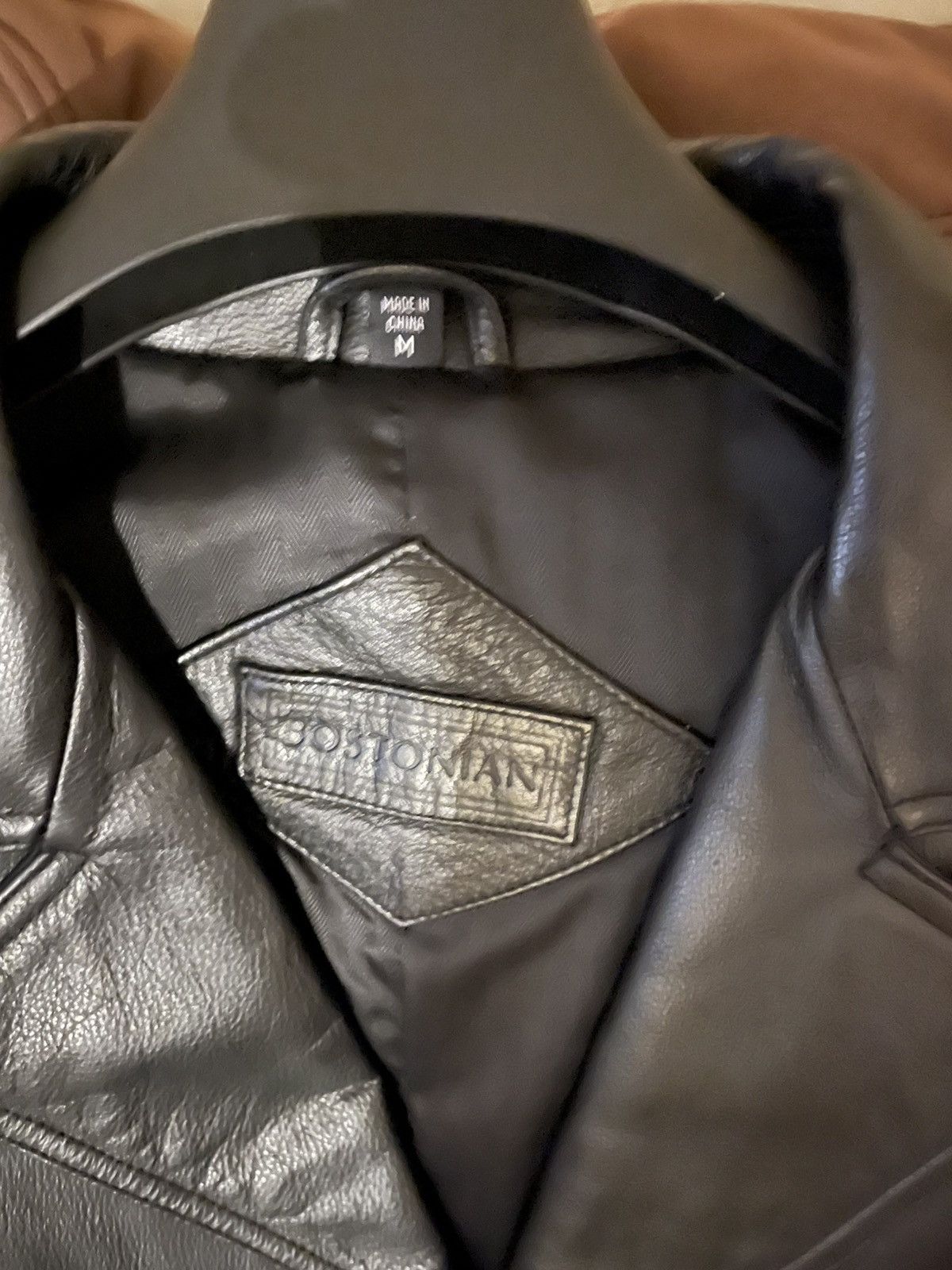 Bostonian Bostonian Men's Black Belted Full Length Leather Coat Sz.M Size US M / EU 48-50 / 2 - 6 Thumbnail
