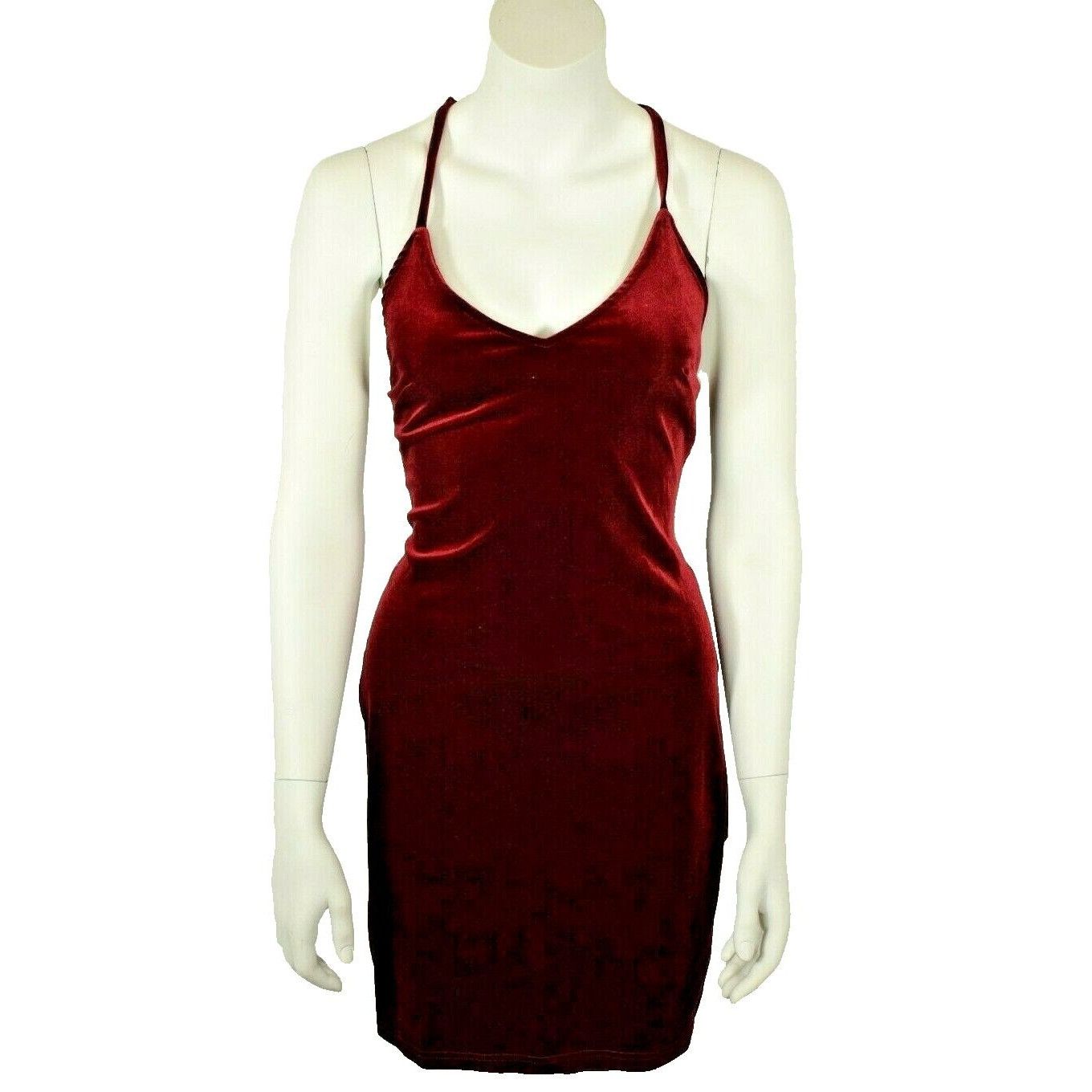 Other Womens Medium Adjustable Strappy Deep V Neck Summer Midi Dre Size M / US 6-8 / IT 42-44 - 1 Thumbnail