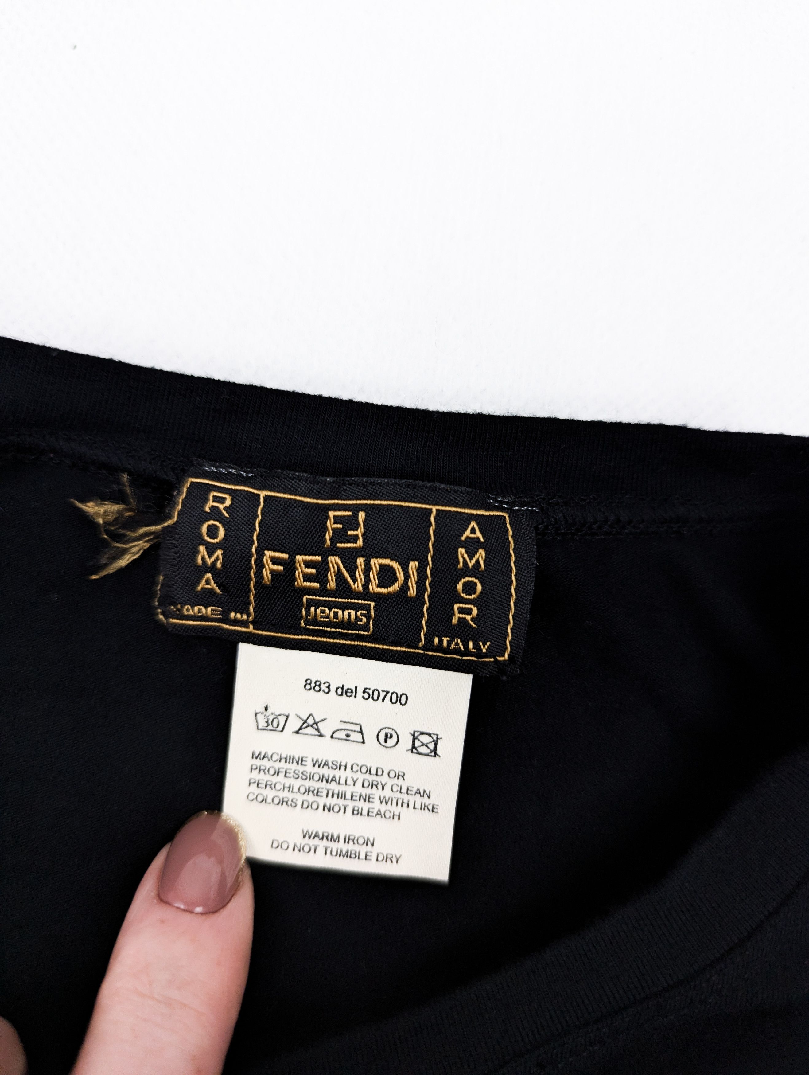 Fendi Fendi black logo longsleeve S Size S / US 4 / IT 40 - 4 Thumbnail