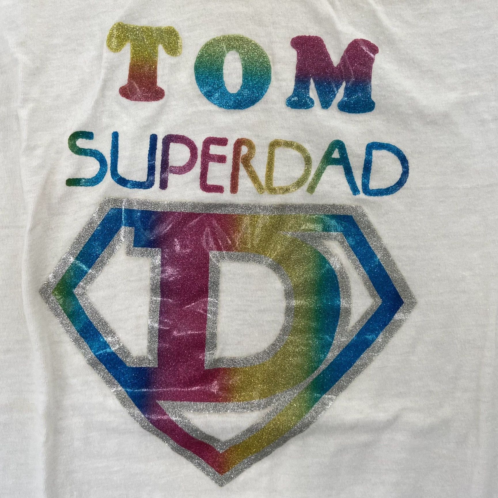 Vintage VINTAGE Tom Super Dad T-Shirt Adult XL San Francisco Press Shirt Unisex 70s White Yellow Iron On XL Mens Womens Size XL Size US XL / EU 56 / 4 - 4 Thumbnail