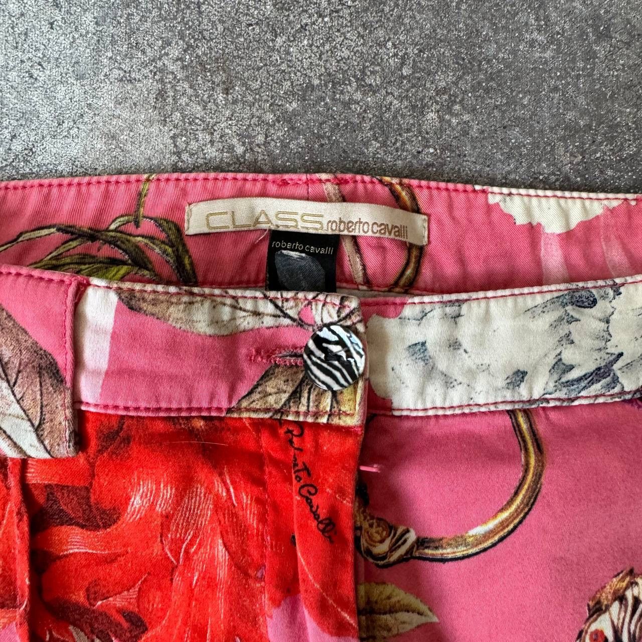 Roberto Cavalli Roberto Cavalli Multicolour Floral Y2K Capri Pants Size 28" / US 6 / IT 42 - 12 Thumbnail