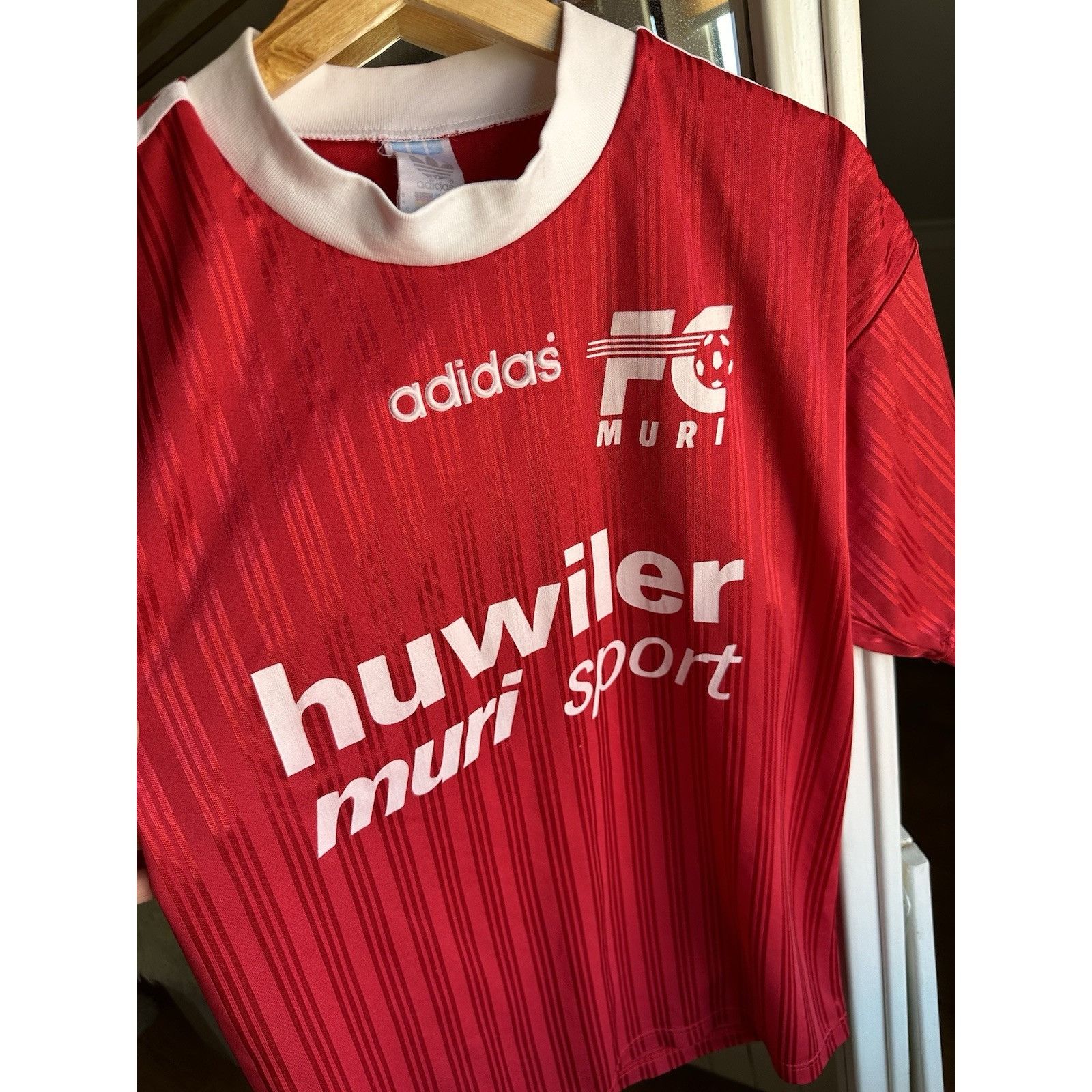 Adidas FC Muri Switzerland Football Jersey Shirt 90s Sz M Size US M / EU 48-50 / 2 - 6 Thumbnail
