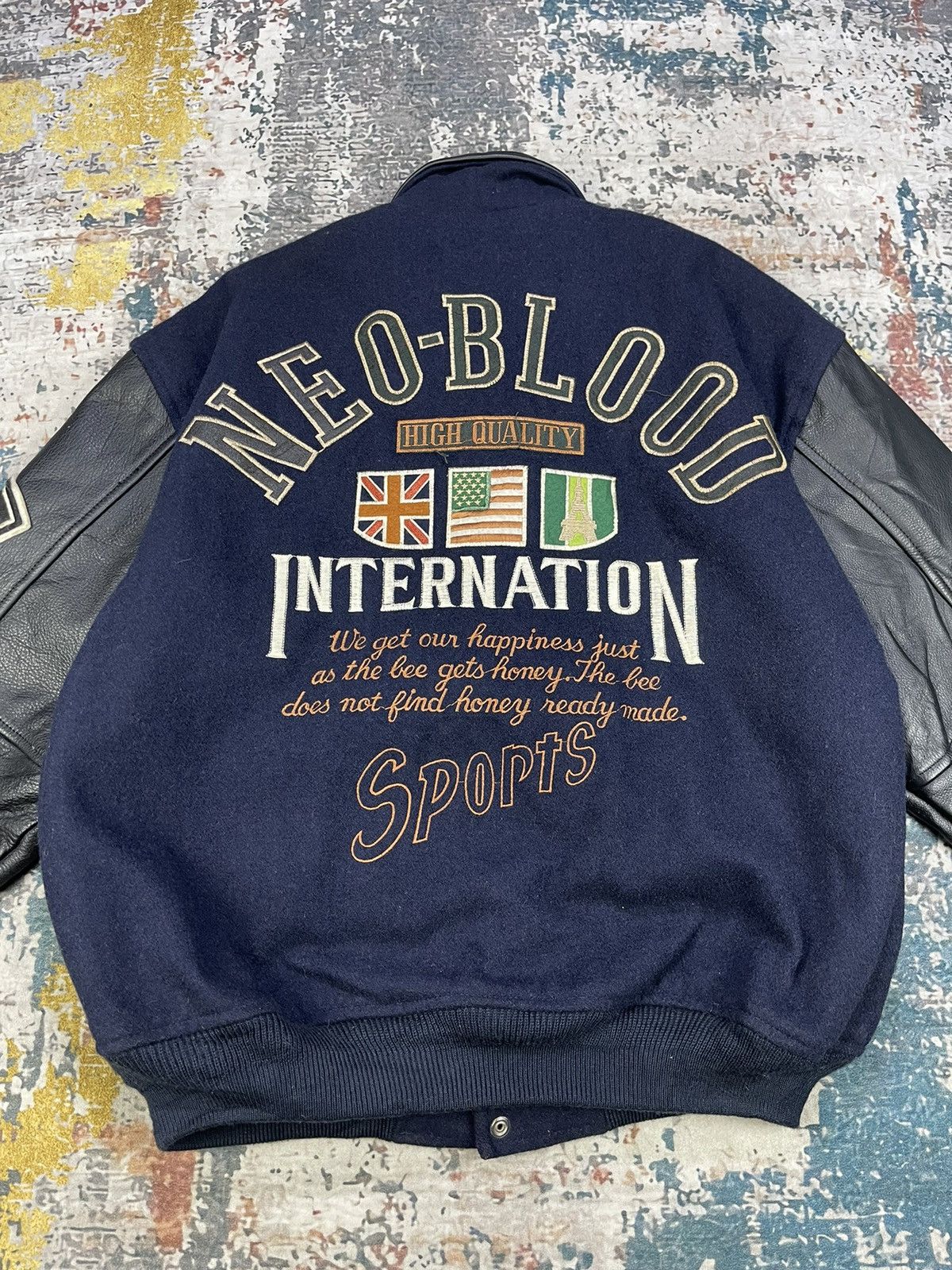 Vintage Vintage Neo Blood Tokyo Cowhide Varsity Jacket Size US L / EU 52-54 / 3 - 5 Thumbnail