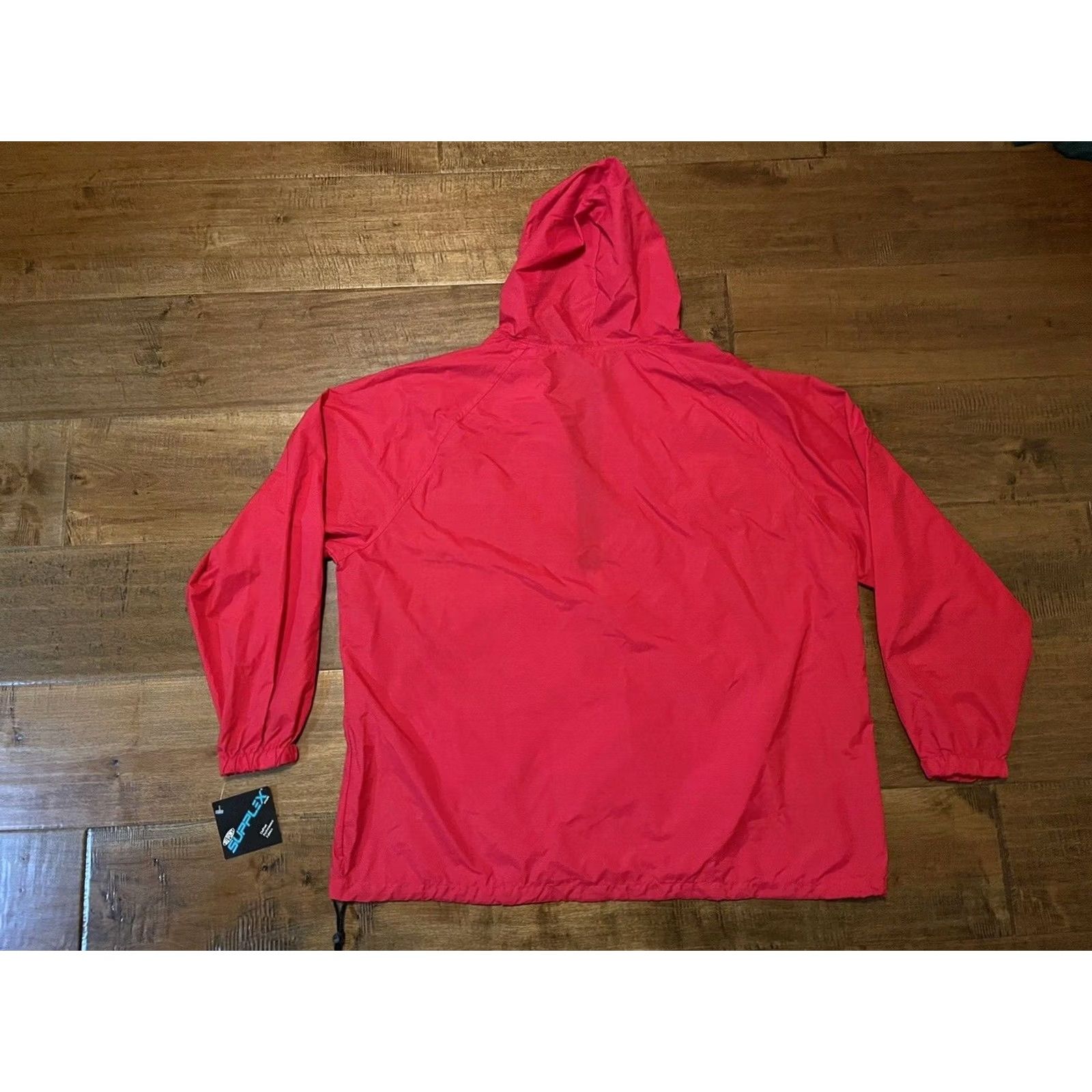 Vintage VINTAGE Evian Natural Spring Water Anorak Hoodie Windbreaker Jacket XL Red Mens Jacket Windbreaker 90s Style (Sportsmaster) Size US XL / EU 56 / 4 - 4 Thumbnail