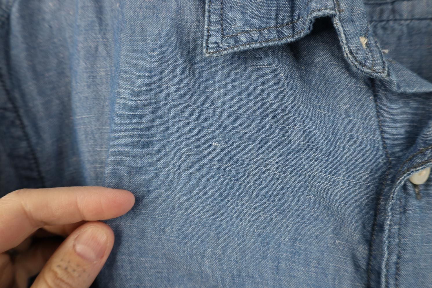 Banana Republic Banana Republic Chambray Linen Blend Collared Button Shirt Size US M / EU 48-50 / 2 - 5 Thumbnail