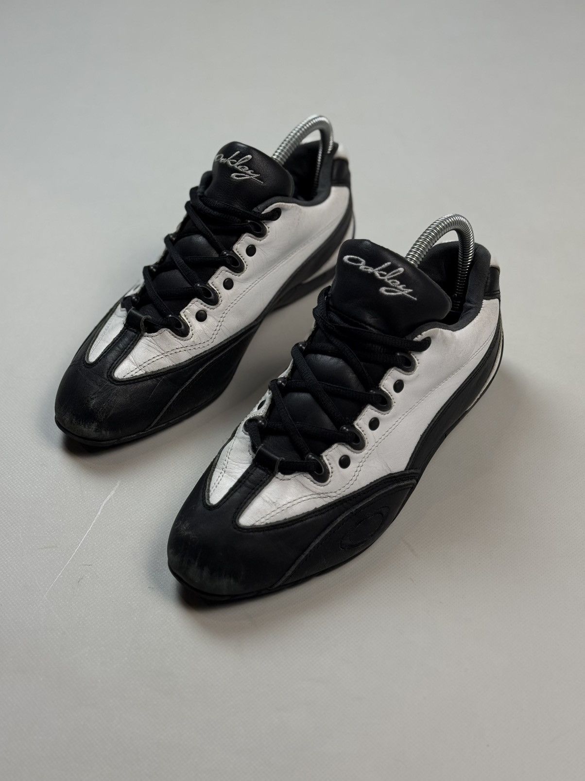 Oakley Archive 00s Oakley Leather Low Top Racing Sneakers Shoes Size US 8.5 / IT 38.5 - 11 Thumbnail