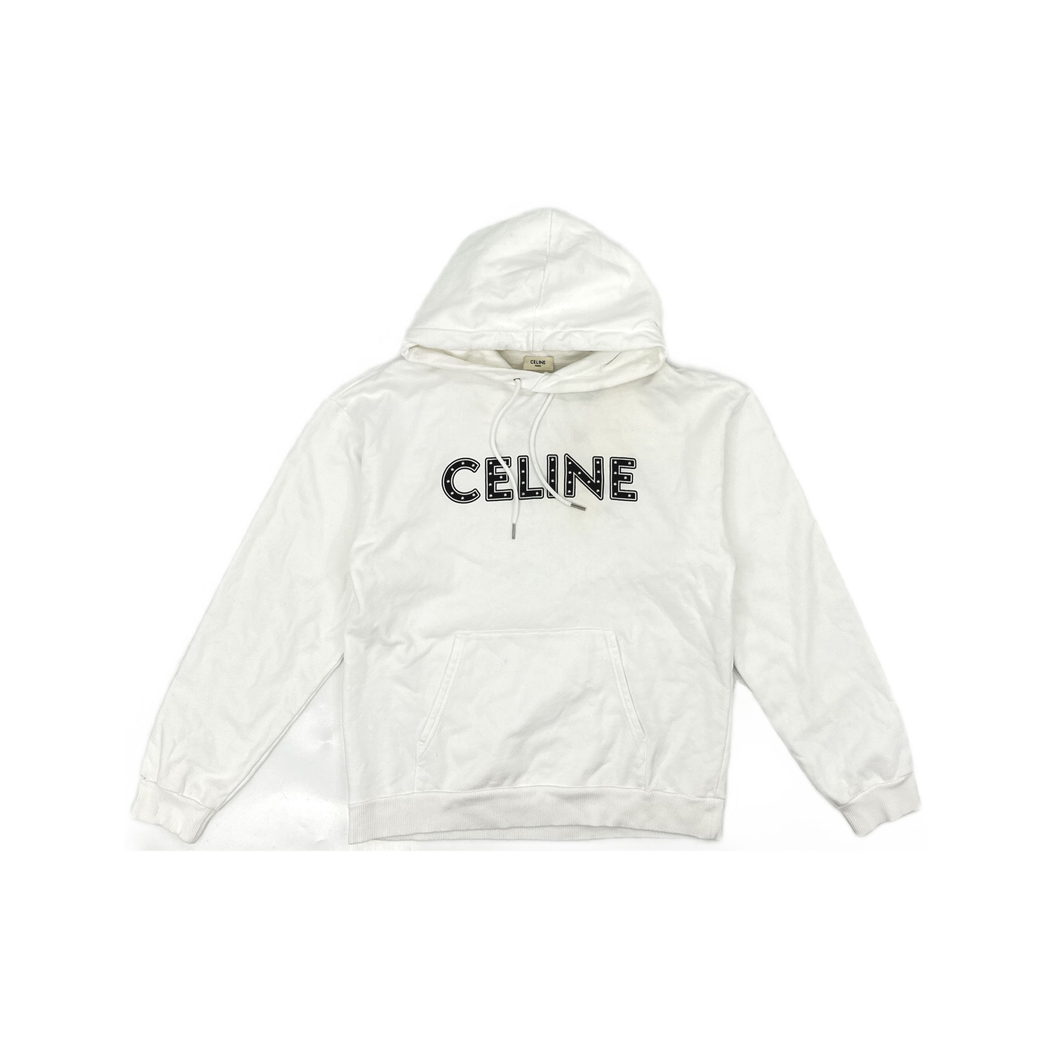Celine Celine Studded Logo Hoodie Size M Size US M / EU 48-50 / 2 - 1 Thumbnail