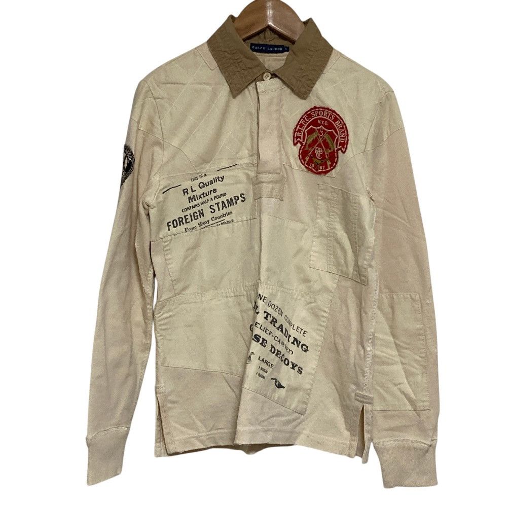 Ralph Lauren Ralph Lauren Ralph Lauren Patchwork Rugby Shirt Textile Tops DUTY FREE for USA Size ONE SIZE - 1 Thumbnail