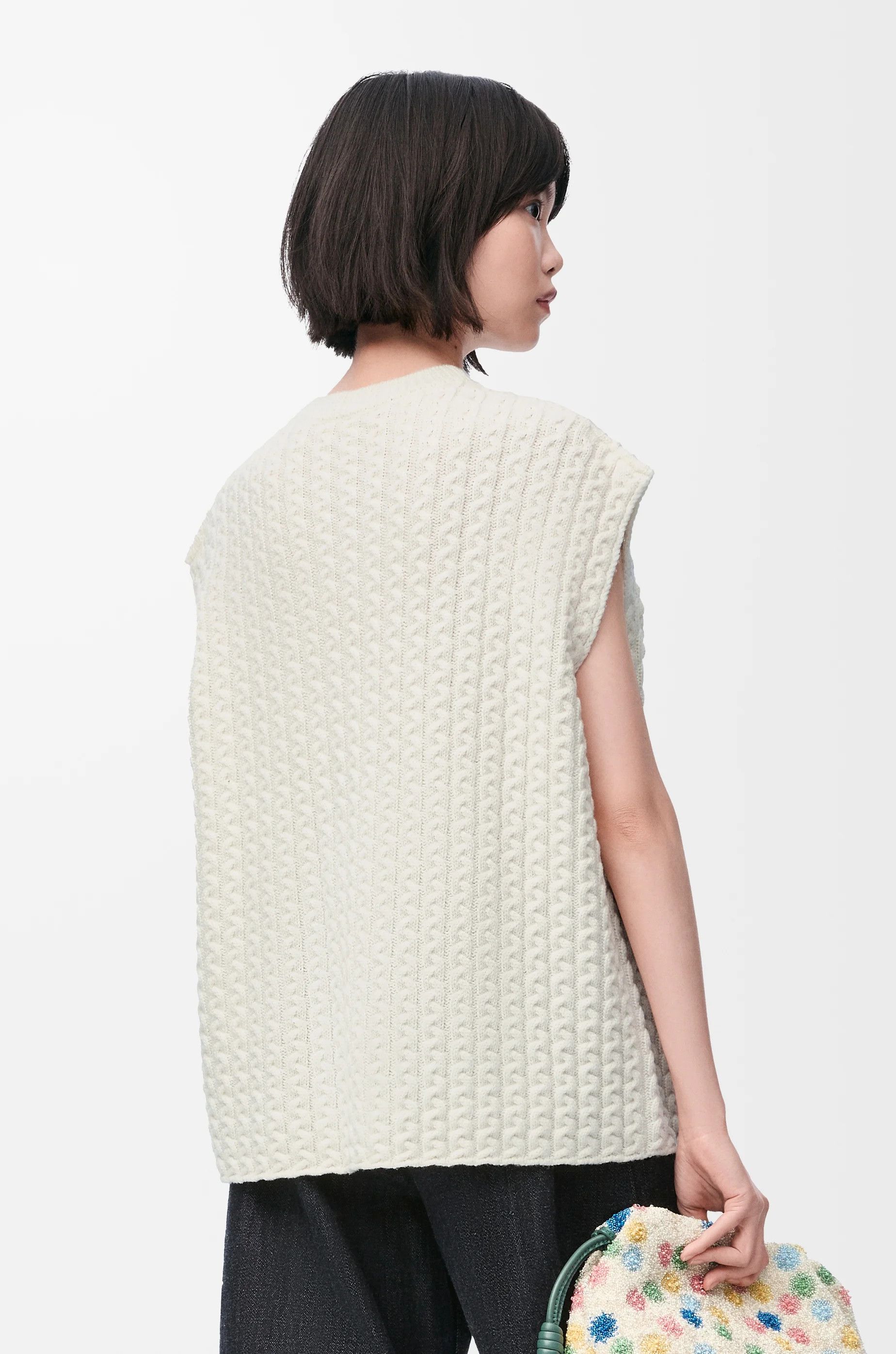 Loewe o1in1g0426 Anagram Vest in White Size XL / US 12-14 / IT 48-50 - 4 Thumbnail