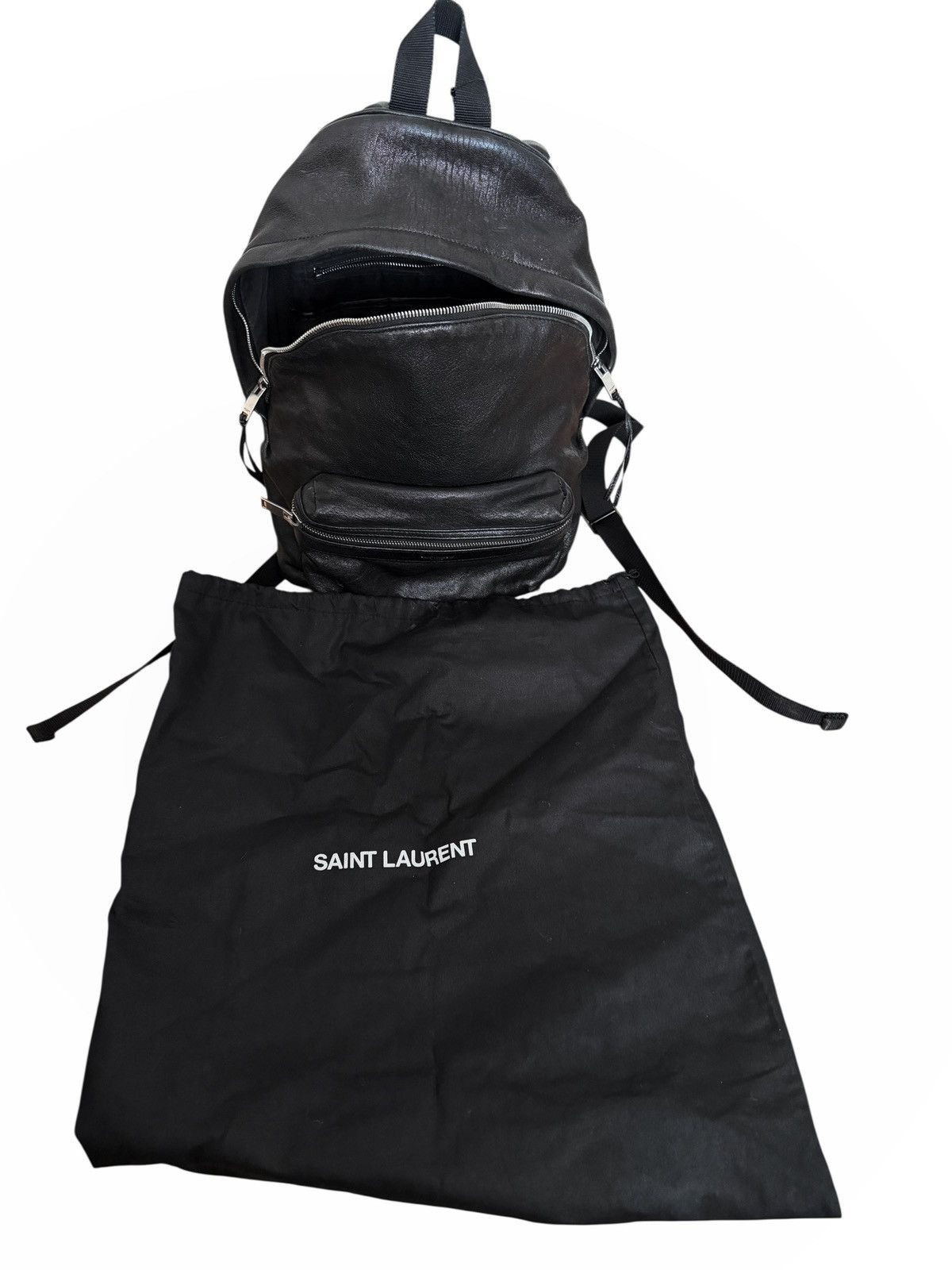 Saint Laurent Paris Hedi City Leather Bag Backpack Size ONE SIZE - 2 Thumbnail