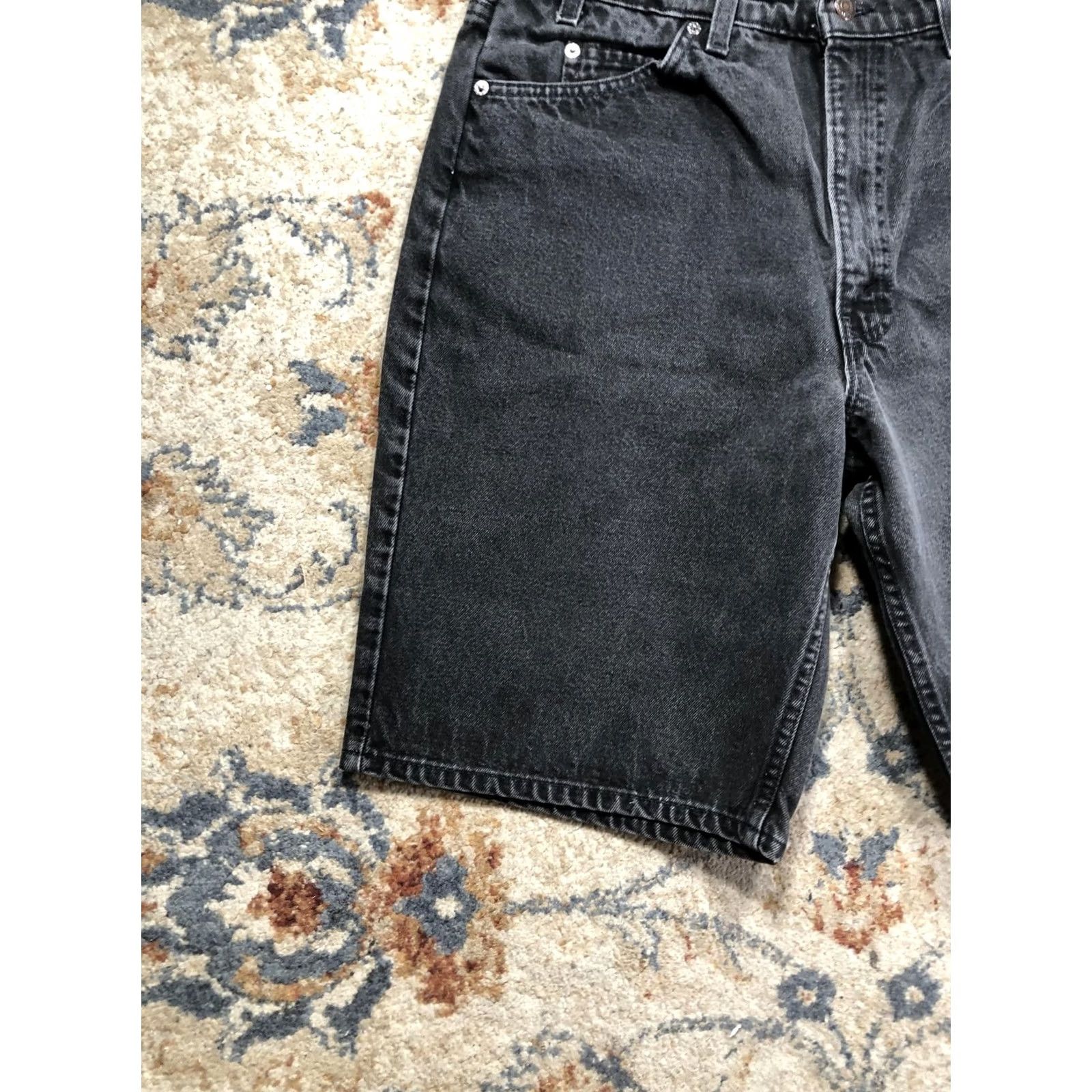Levi's VINTAGE Levi's 550 Bermuda Shorts Mens 38 Black Denim Relaxed Fit 90s USA Charcoal Wash Size US 38 / EU 54 - 4 Thumbnail