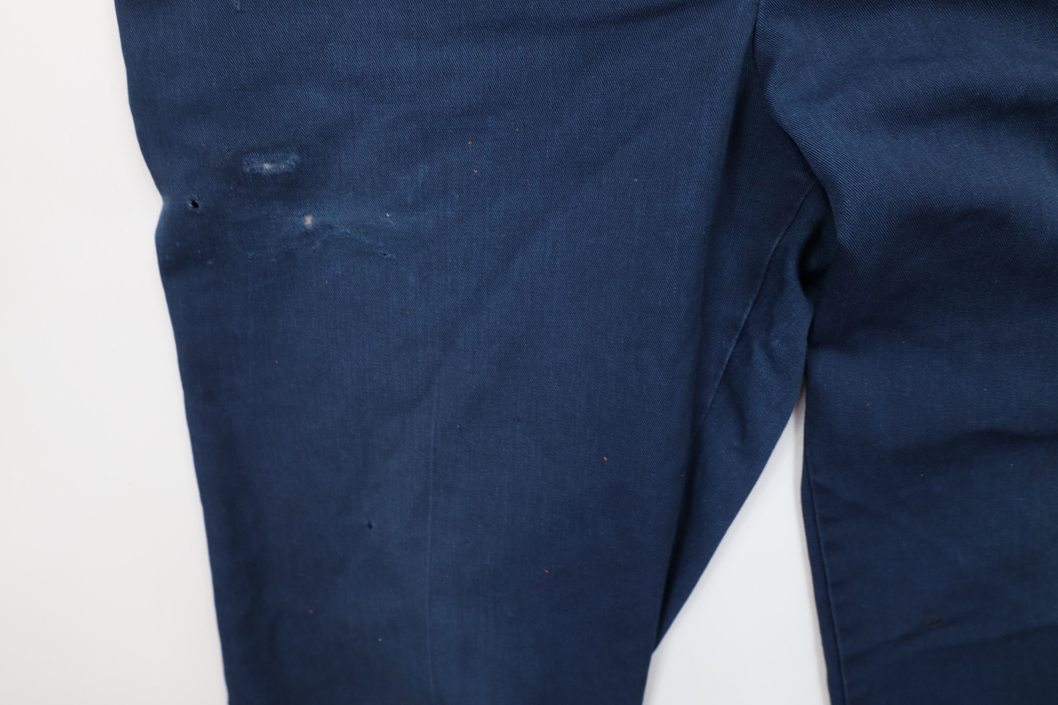 Vintage Vintage 90s Streetwear Workwear Mechanic Pants Blue USA Size US 33 - 8 Thumbnail