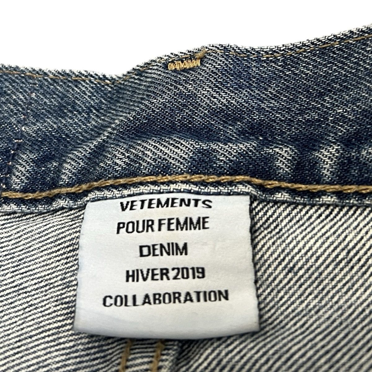 Vetements VETEMENTS 2019SS Demna Era Reconstructed Denim Pants Size US 31 - 4 Thumbnail