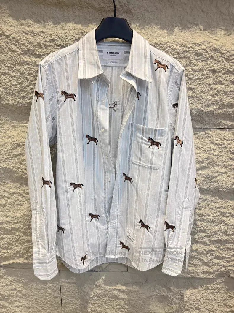 Thom Browne Thom Browne White Shirt Size US L / EU 52-54 / 3 - 1 Thumbnail