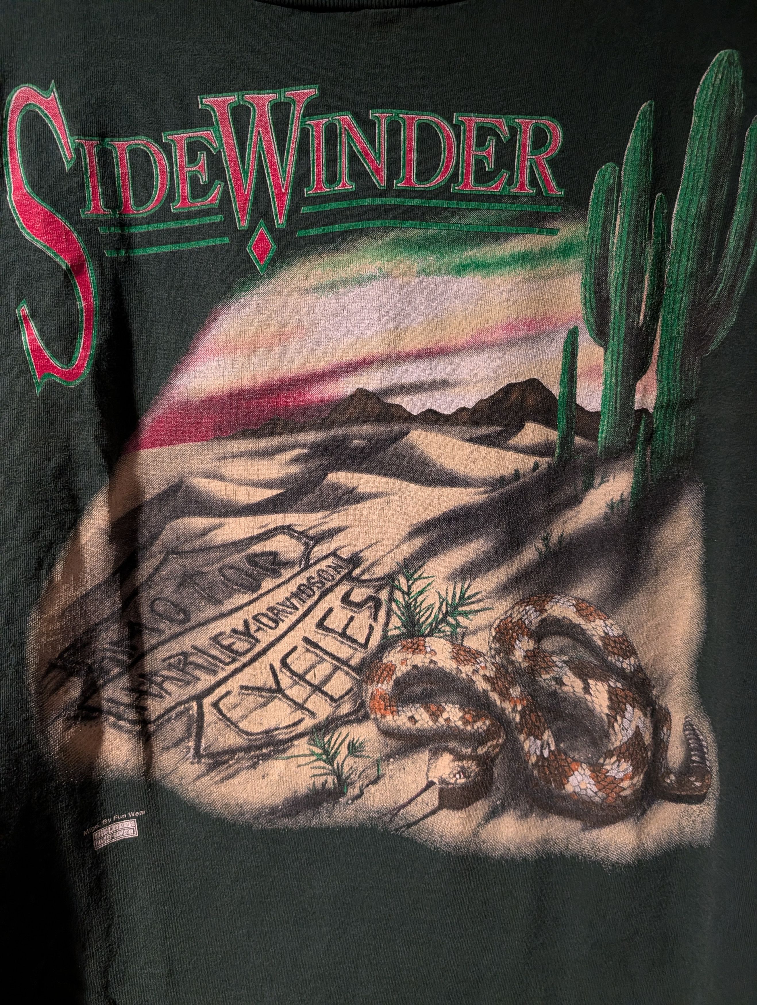 Harley Davidson Vintage Harley Davidson Long Sleeve Shirt Sidewinder Mens L Size US L / EU 52-54 / 3 - 2 Thumbnail