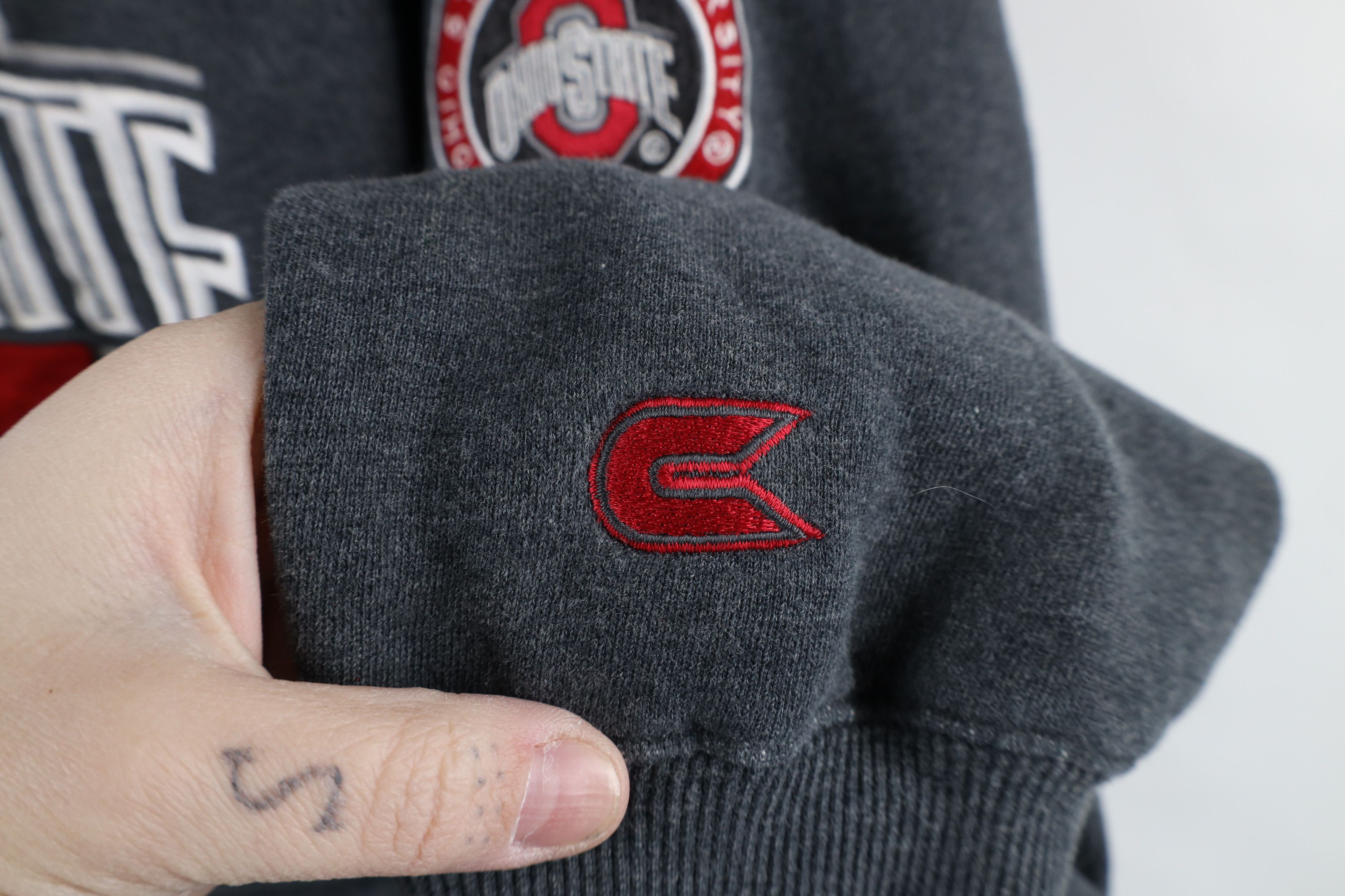 Vintage Vintage Spell Heavyweight Ohio State University Hoodie Gray Size US XXL / EU 58 / 5 - 5 Thumbnail