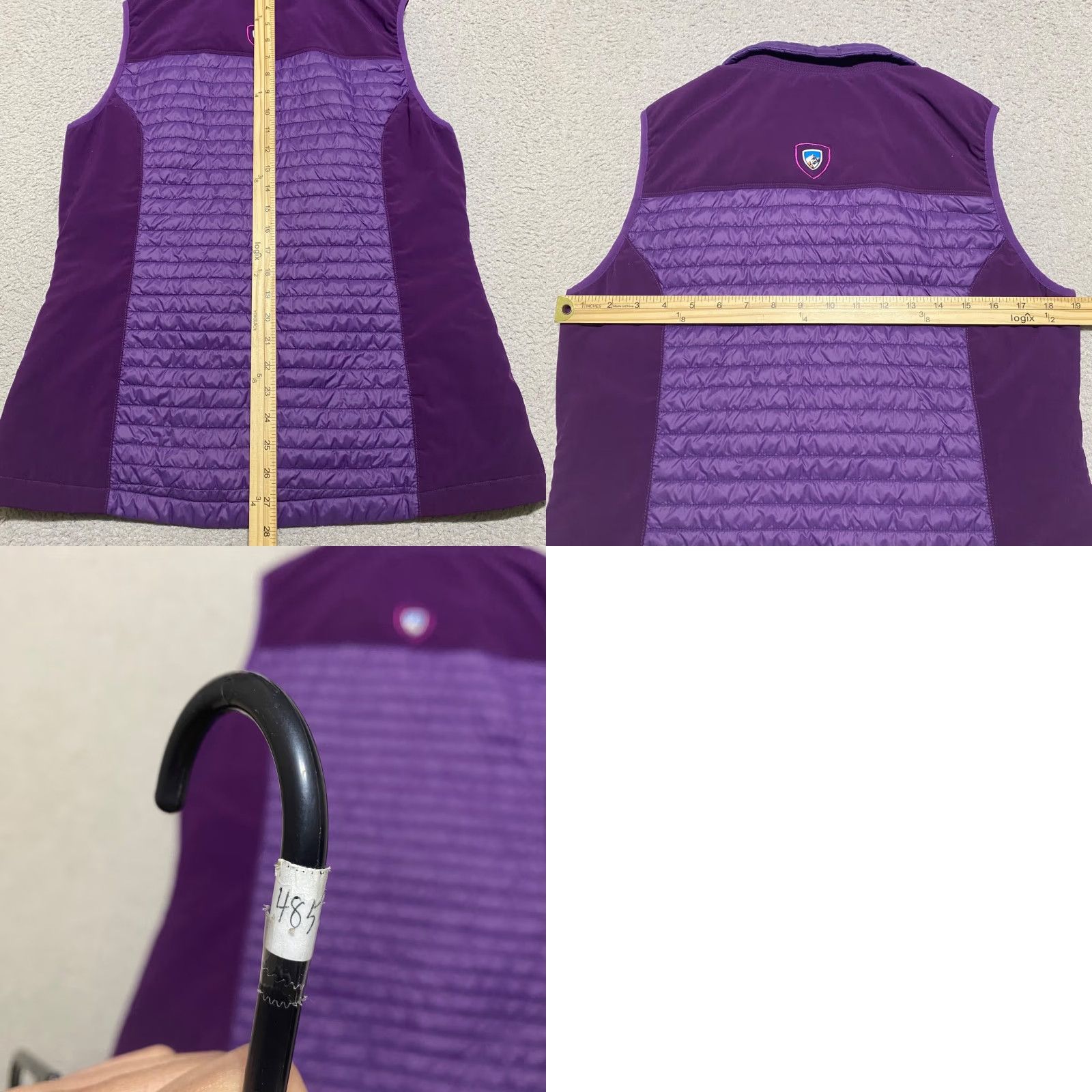 Vintage Kuhl Vest Womens Medium Purple Quilted Full Zip Pockets Bodywarmer Insulated Winter Fall Casual Mid-Length Size M / US 6-8 / IT 42-44 - 8 Thumbnail