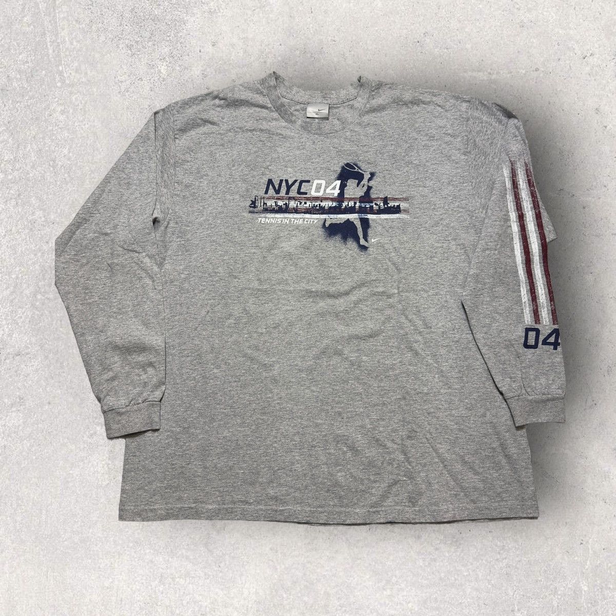 Nike × Vintage Vintage 2004 US Open long sleeve tee Size US XL / EU 56 / 4 - 1 Thumbnail