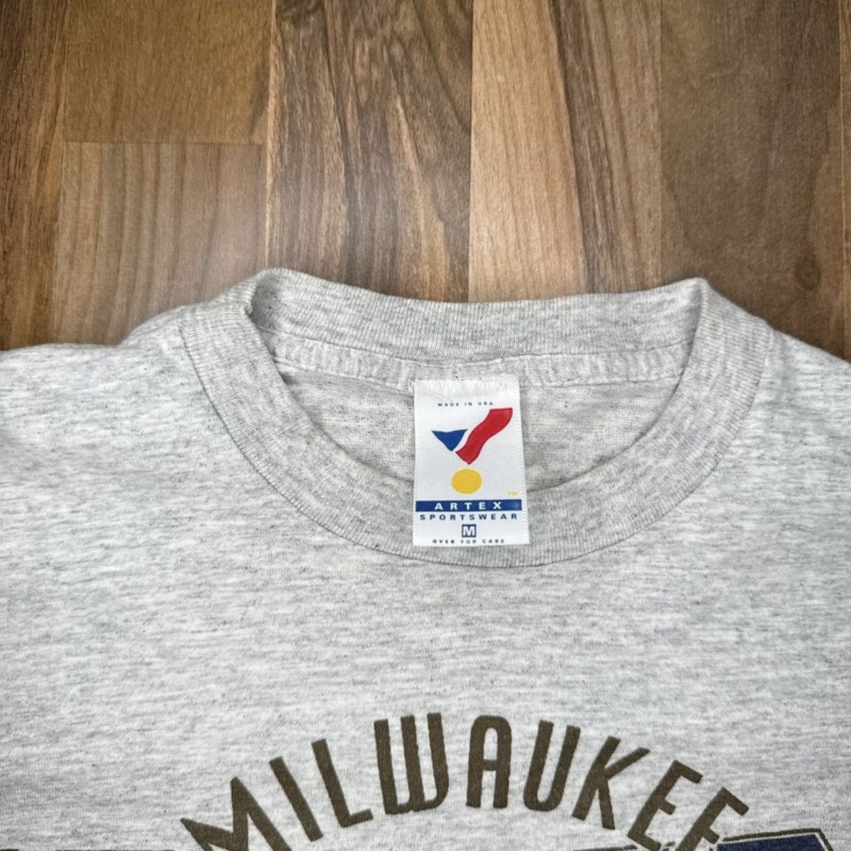 Artek Rare Vintage 90s Artex Brewers Baseball T-shirt Grey Men’s M Size US M / EU 48-50 / 2 - 2 Thumbnail