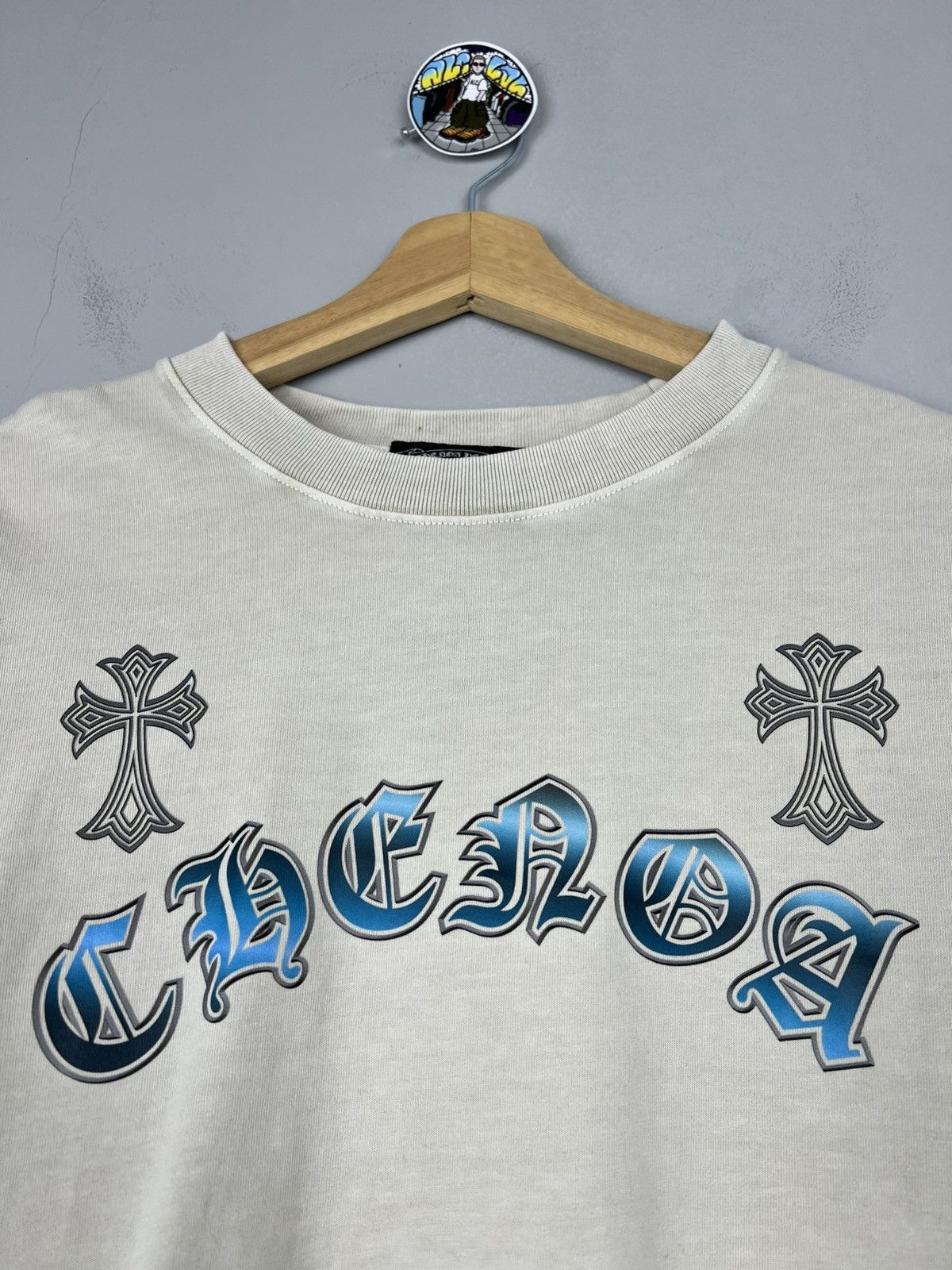 Designer × Playboi Carti Cross logo oversized t shirt Chenoa Henry Opuim vamp style Size US XL / EU 56 / 4 - 3 Thumbnail