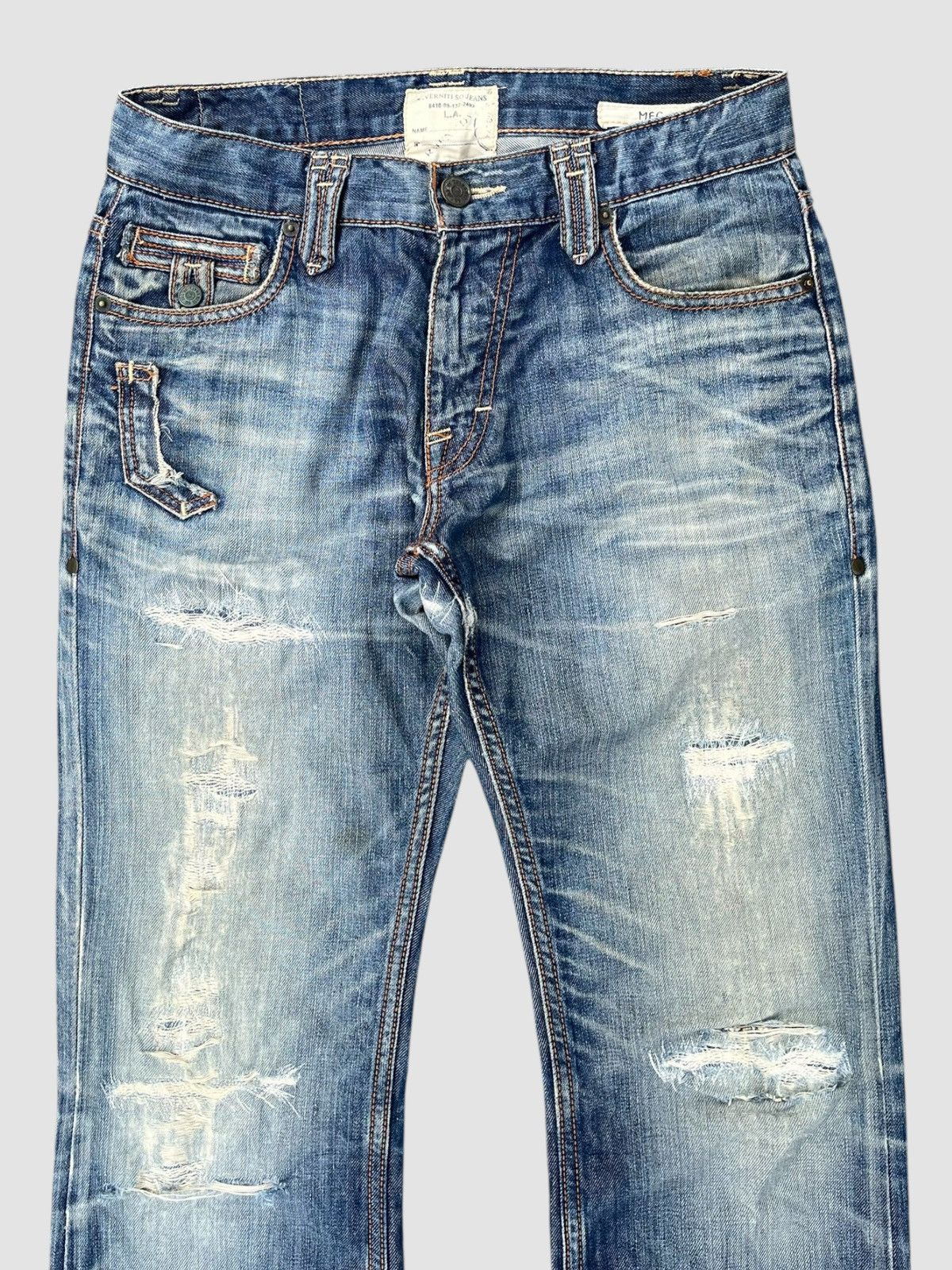 Taverniti Distressed Taverniti So Jeans Flare Jeans Size US 30 / EU 46 - 6 Thumbnail