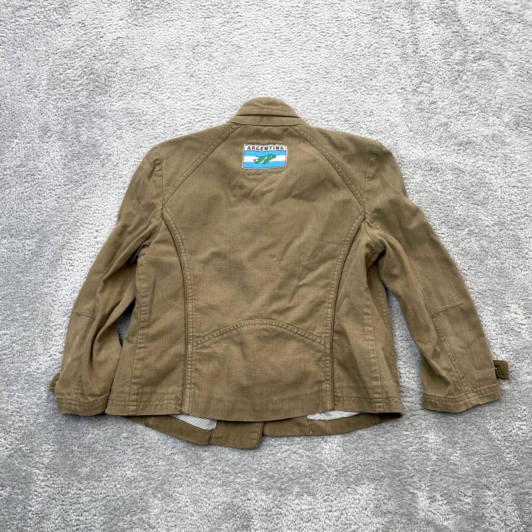 American Eagle Outfitters VINTAGE American Eagle Outfitters Jacket Womens Small Green Military Coat Argentina Army Shirt? Size S / US 4 / IT 40 - 2 Thumbnail