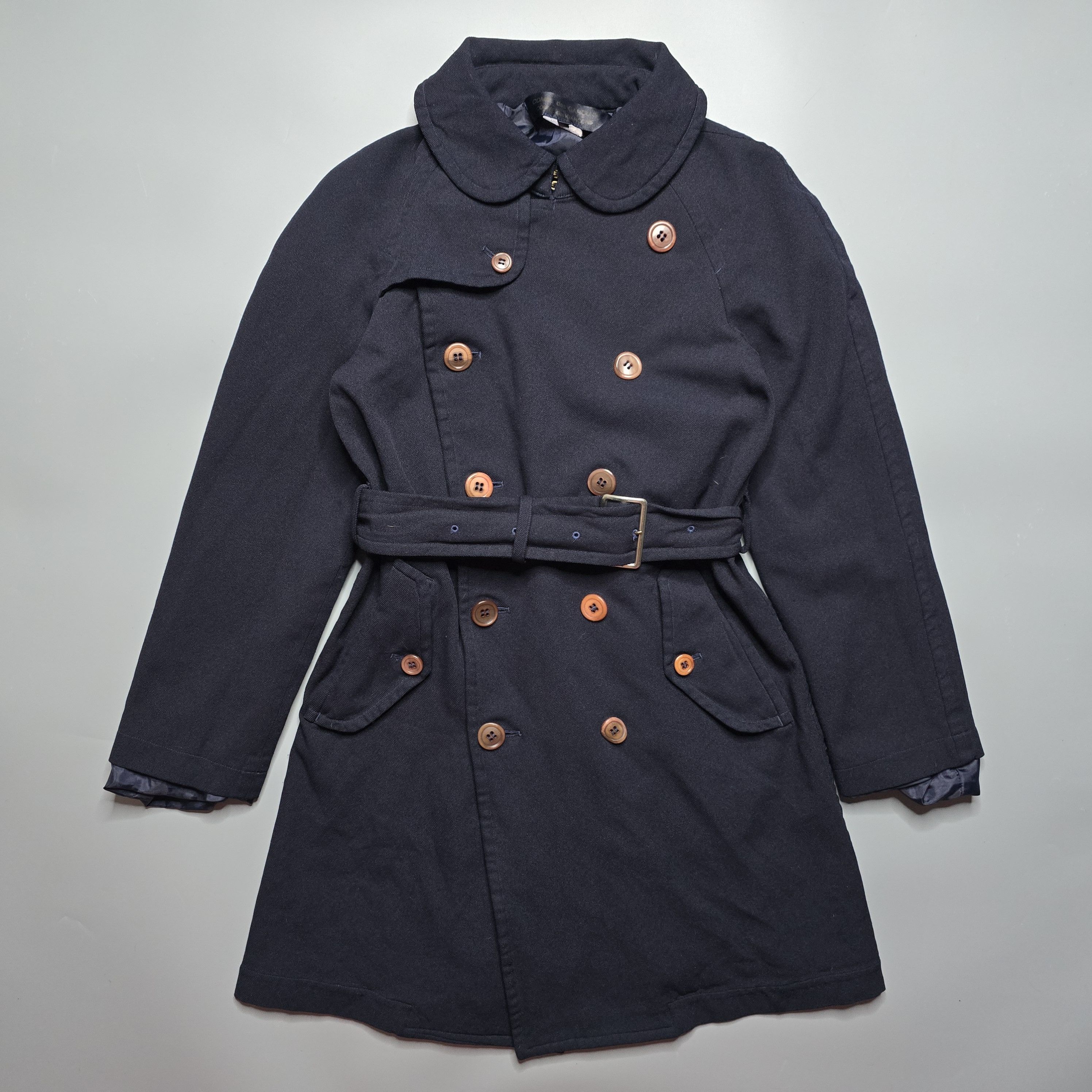Comme des Garcons Comme Des Garcons - Double Breasted Trench Coat Size XS / US 0-2 / IT 36-38 - 1 Thumbnail