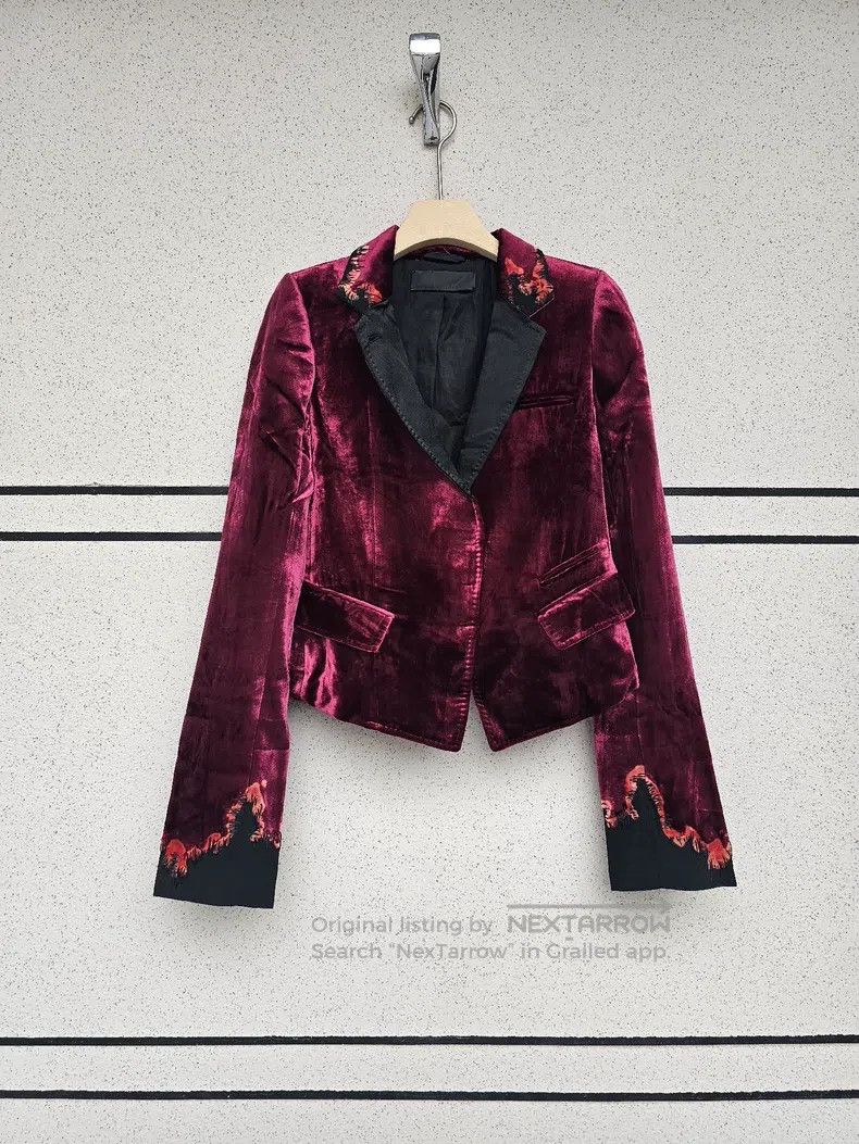 Haider Ackermann Haider Ackermann Velvet Coat Size XS / US 0-2 / IT 36-38 - 3 Thumbnail