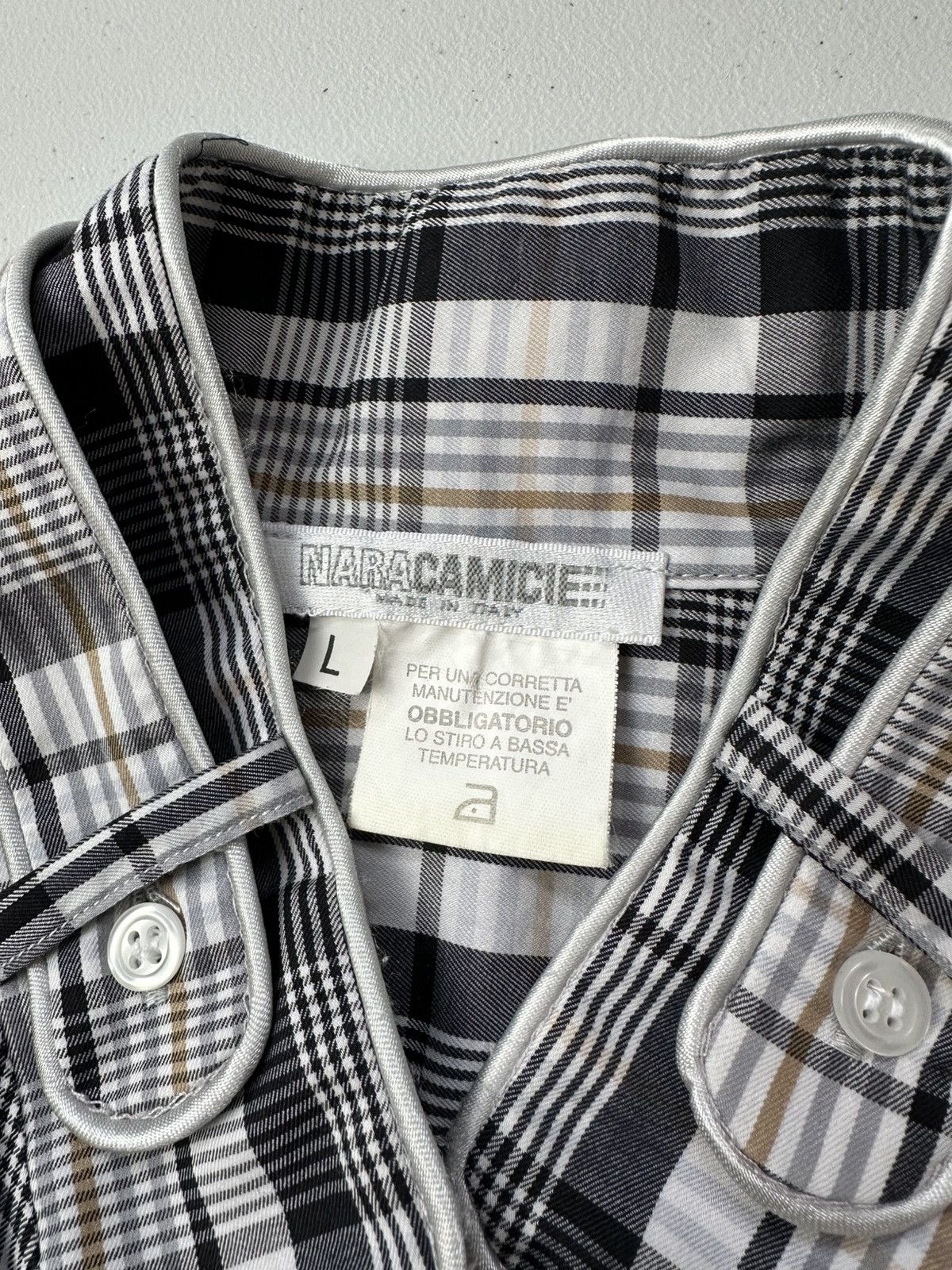 Other Vintage Naracamie Check Button Up Shirt Long Sleeve Size US L / EU 52-54 / 3 - 8 Thumbnail