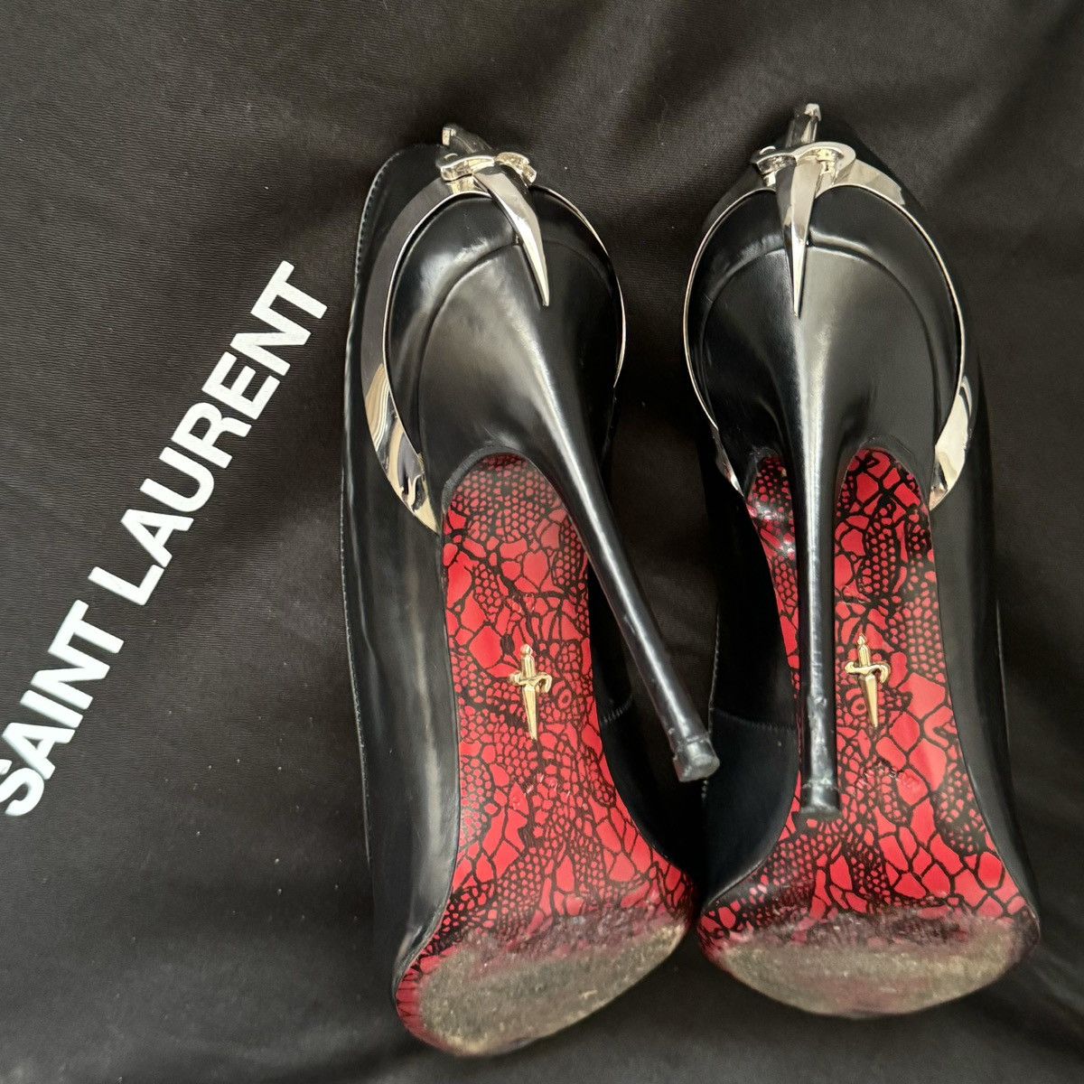Paciotti Cesare Paciotti Dagger Heels Size US 8.5 / IT 38.5 - 13 Thumbnail